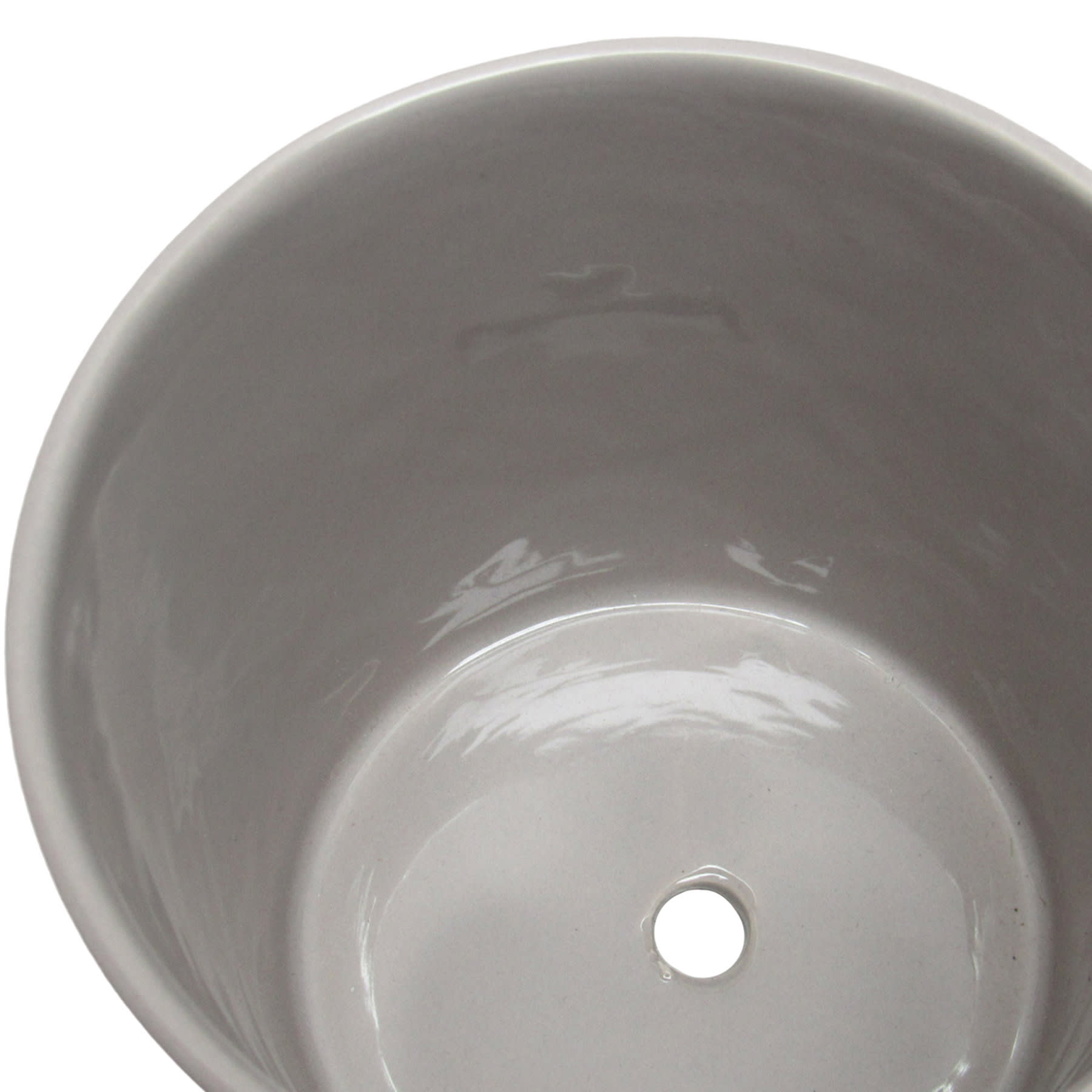Found & Fable Indoor Grey Ceramic Medallion Planter, 5"