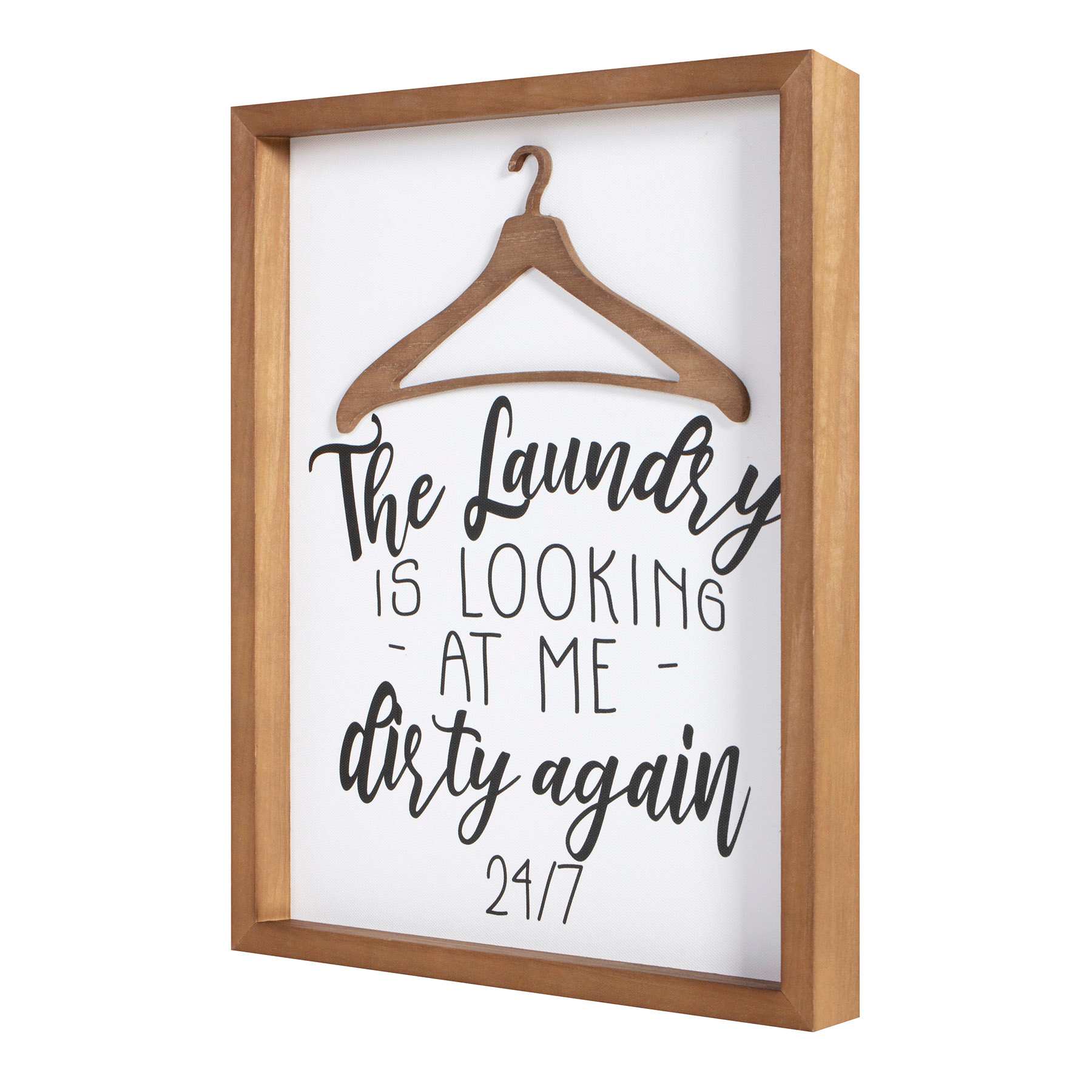 Framed the Laundry Is Looking At Me Dirty Again Wall Art, 11x14