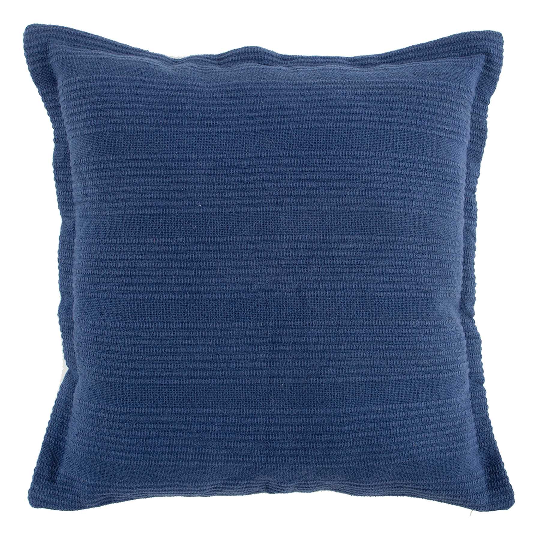 River Navy Ribbed Throw Pillow, 20"