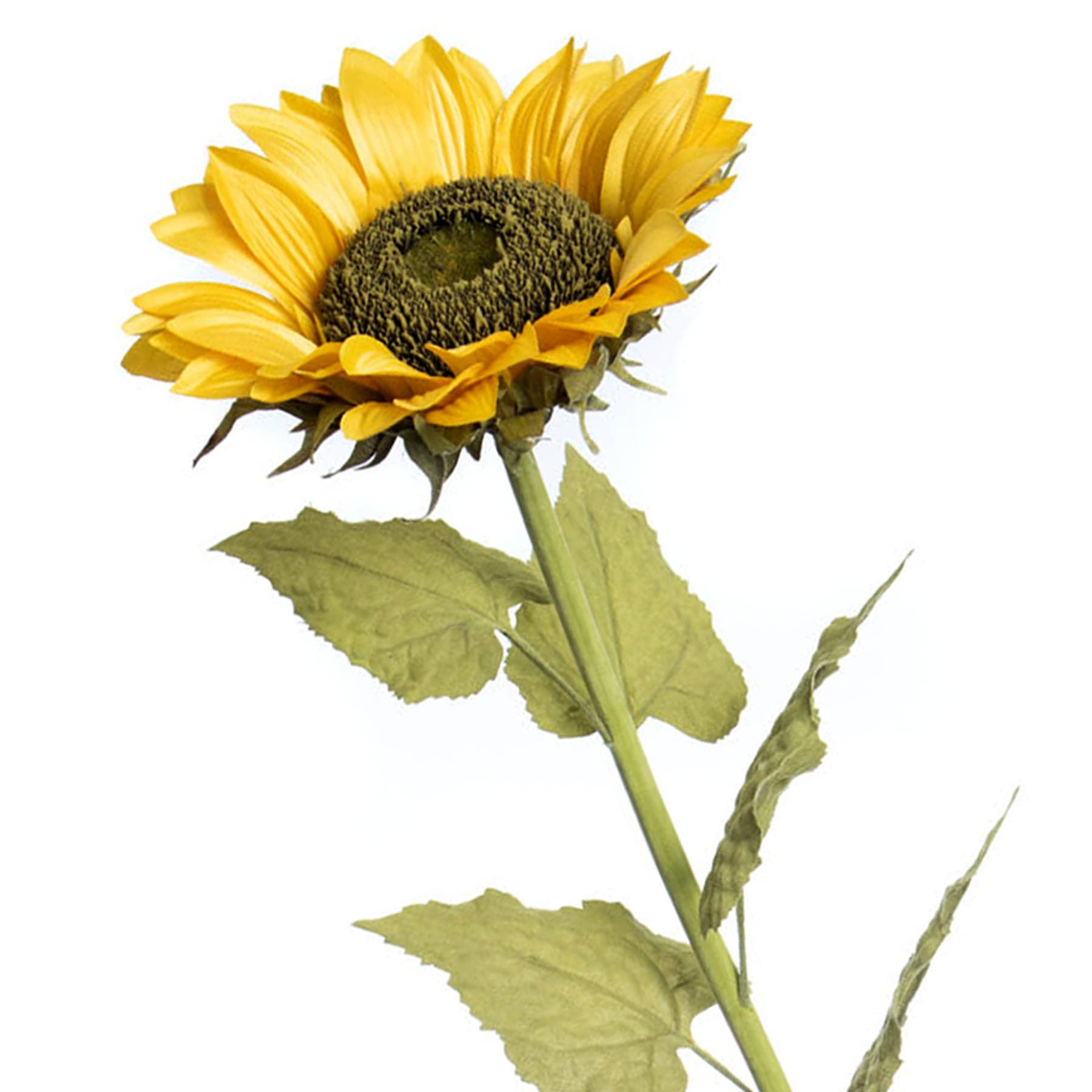 Yellow Oversized Sunflower Stem, 42"