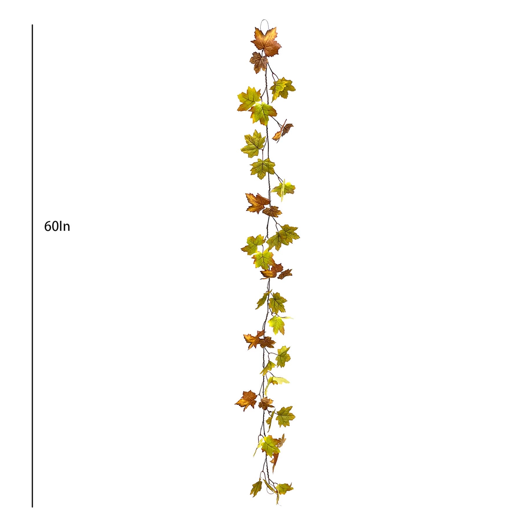 Maple Leaves Coiled Garland, 60"