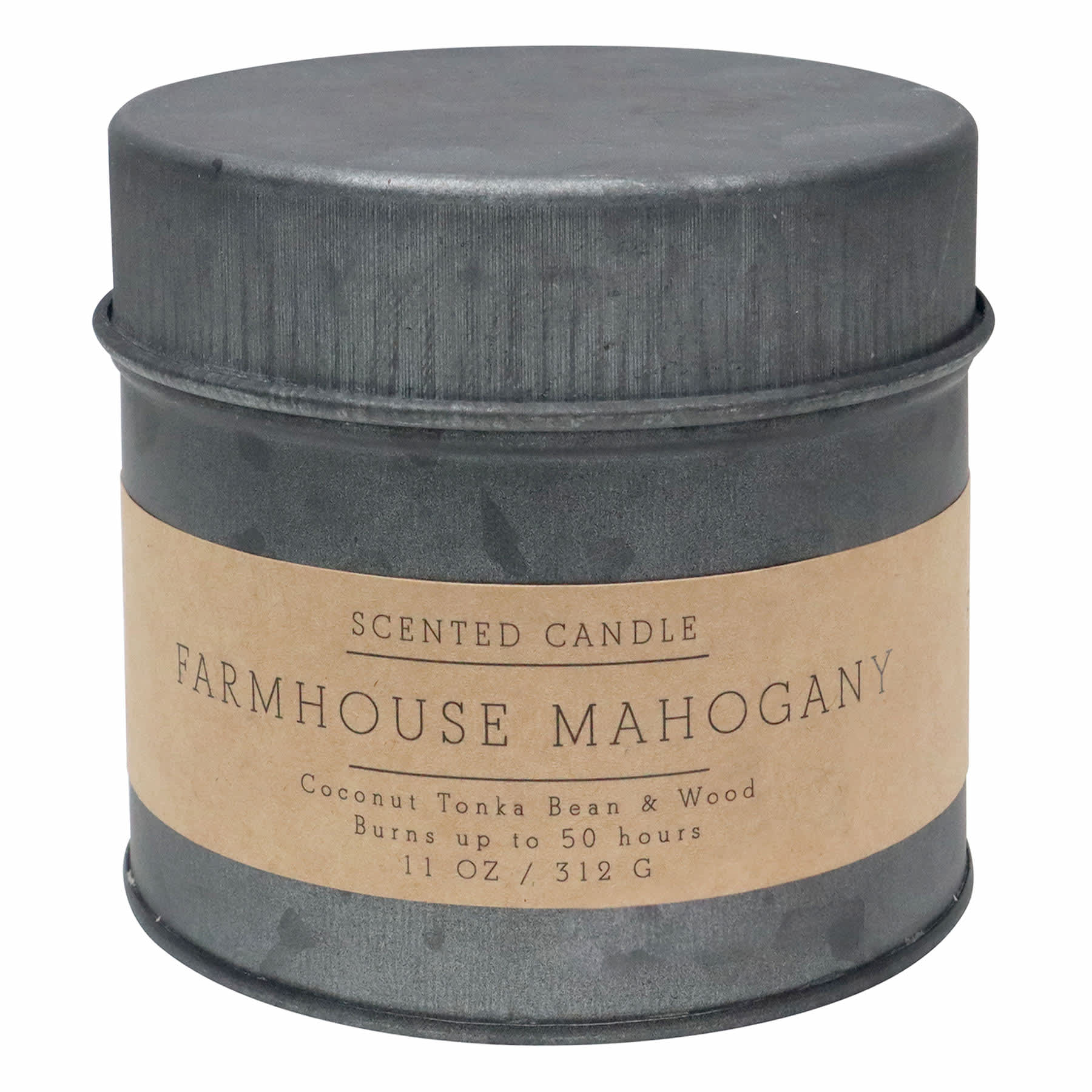 Honeybloom Farmhouse Mahogany Scented Jar Candle, 11oz