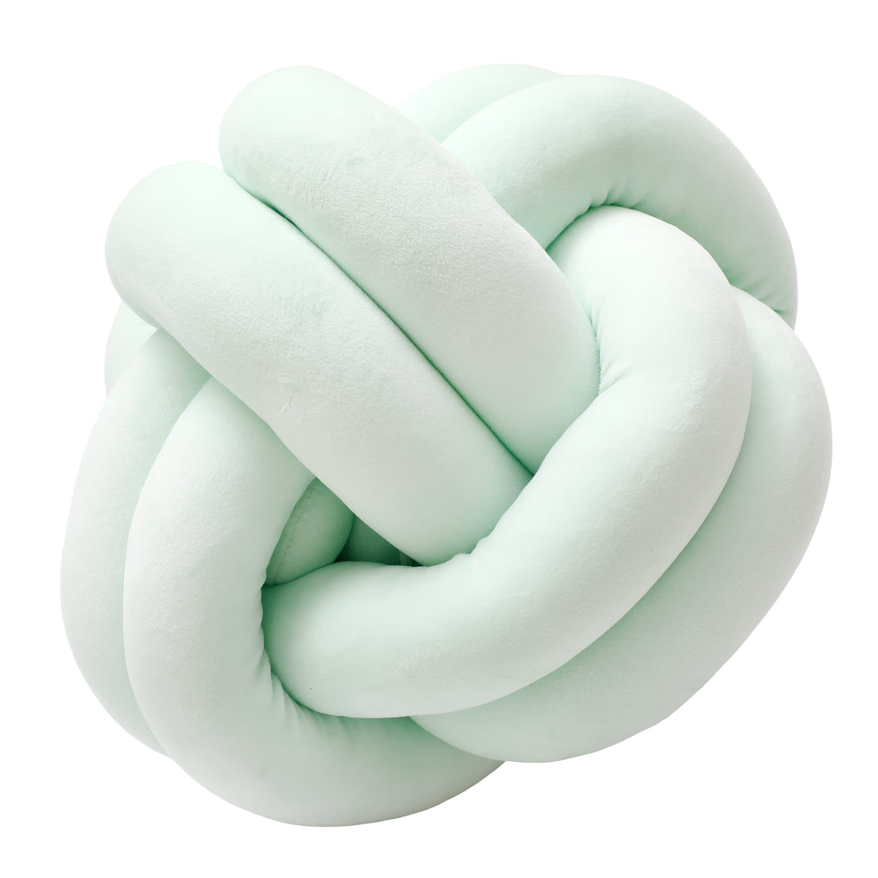 Mint Knot Shaped Throw Pillow, 12"