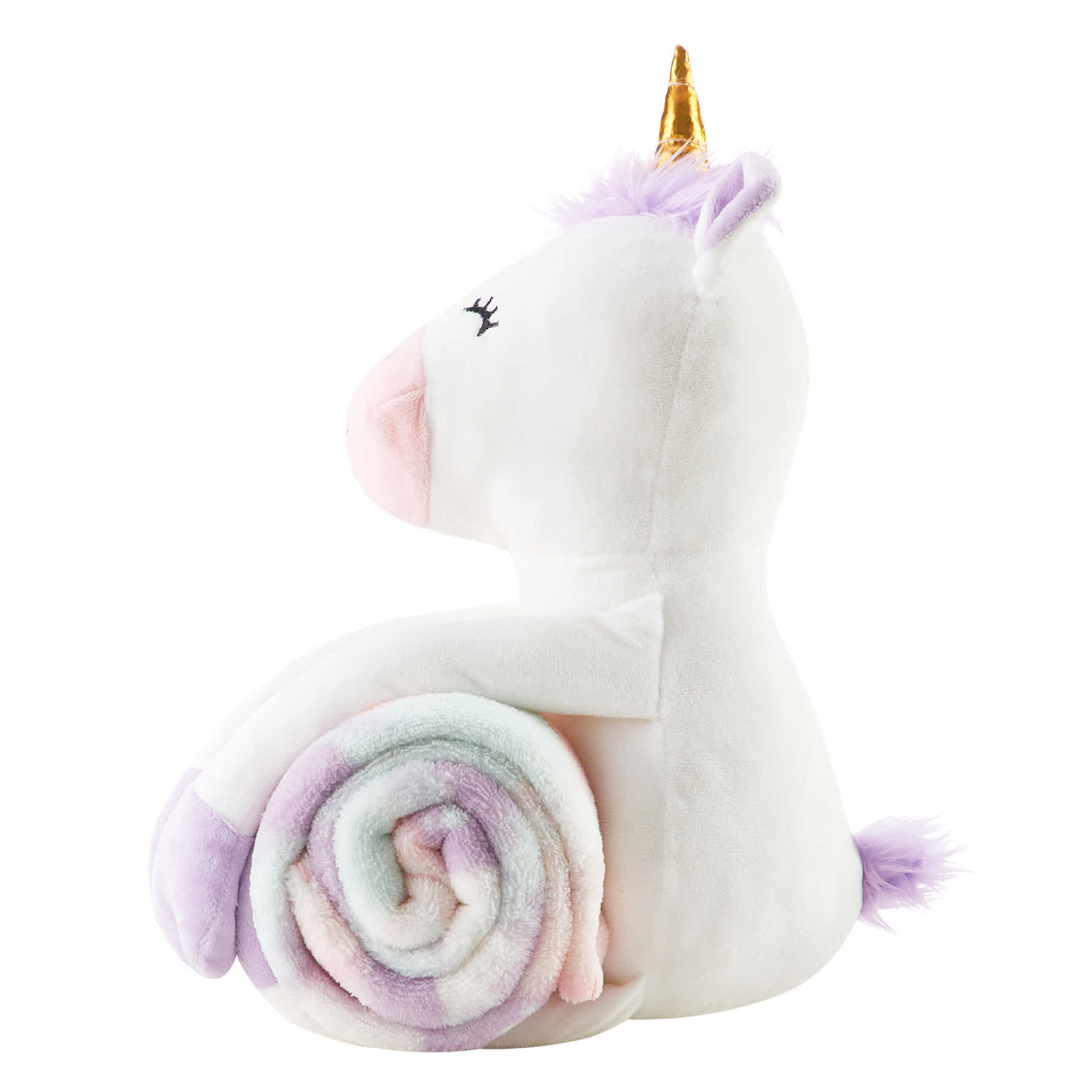 Tiny Dreamers Unicorn Huggable with Throw Blanket
