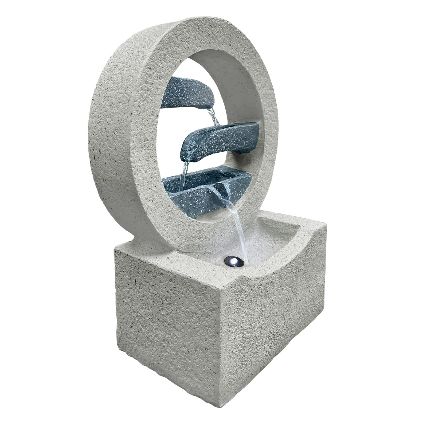 Grey Water Outdoor Fountain, 12"