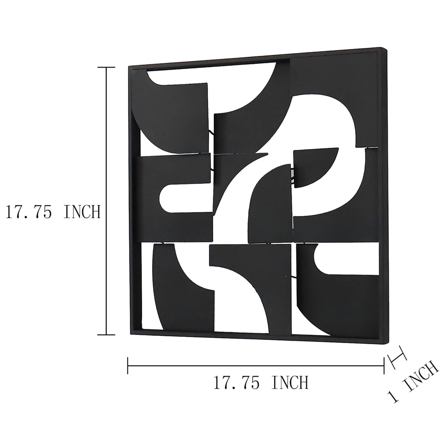 Crosby St Black Metal Wall Decor, 18"