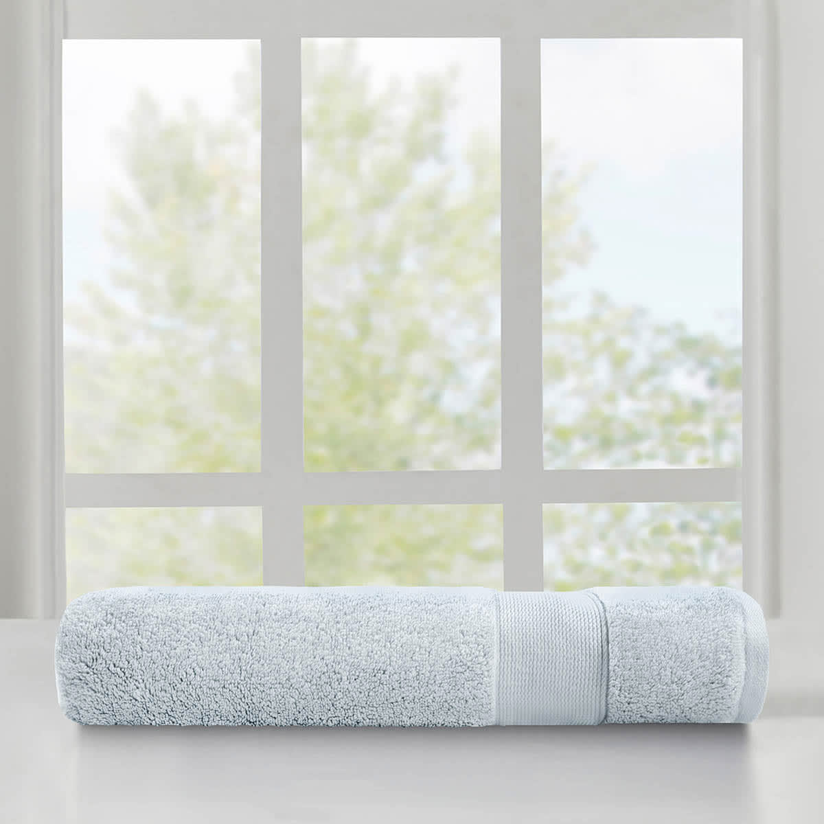 Providence Light Blue Egyptian Cotton Bath Sheet, 40x70