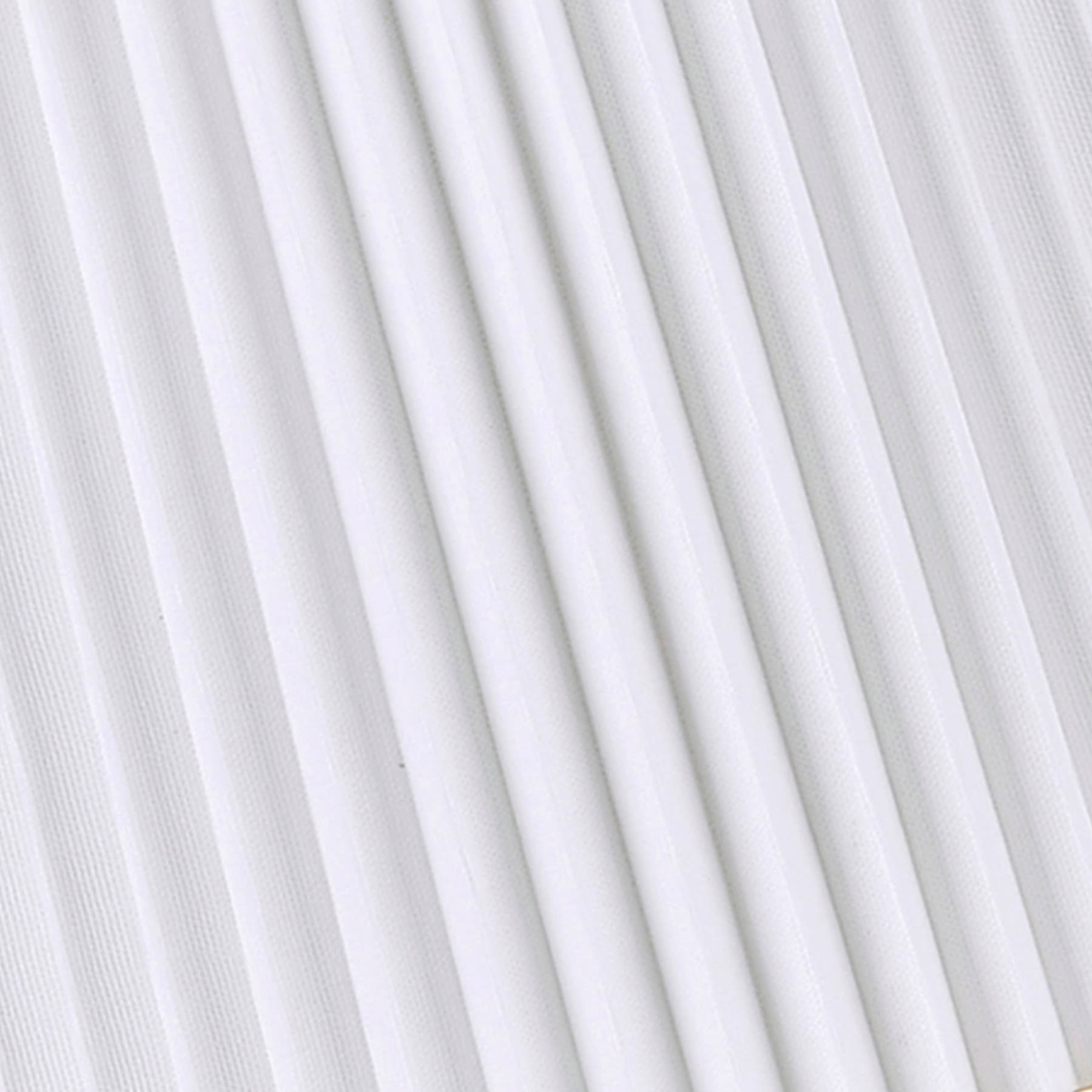 White Stitched Pleat Medium Table Taper Lamp Shade, 12x14x10