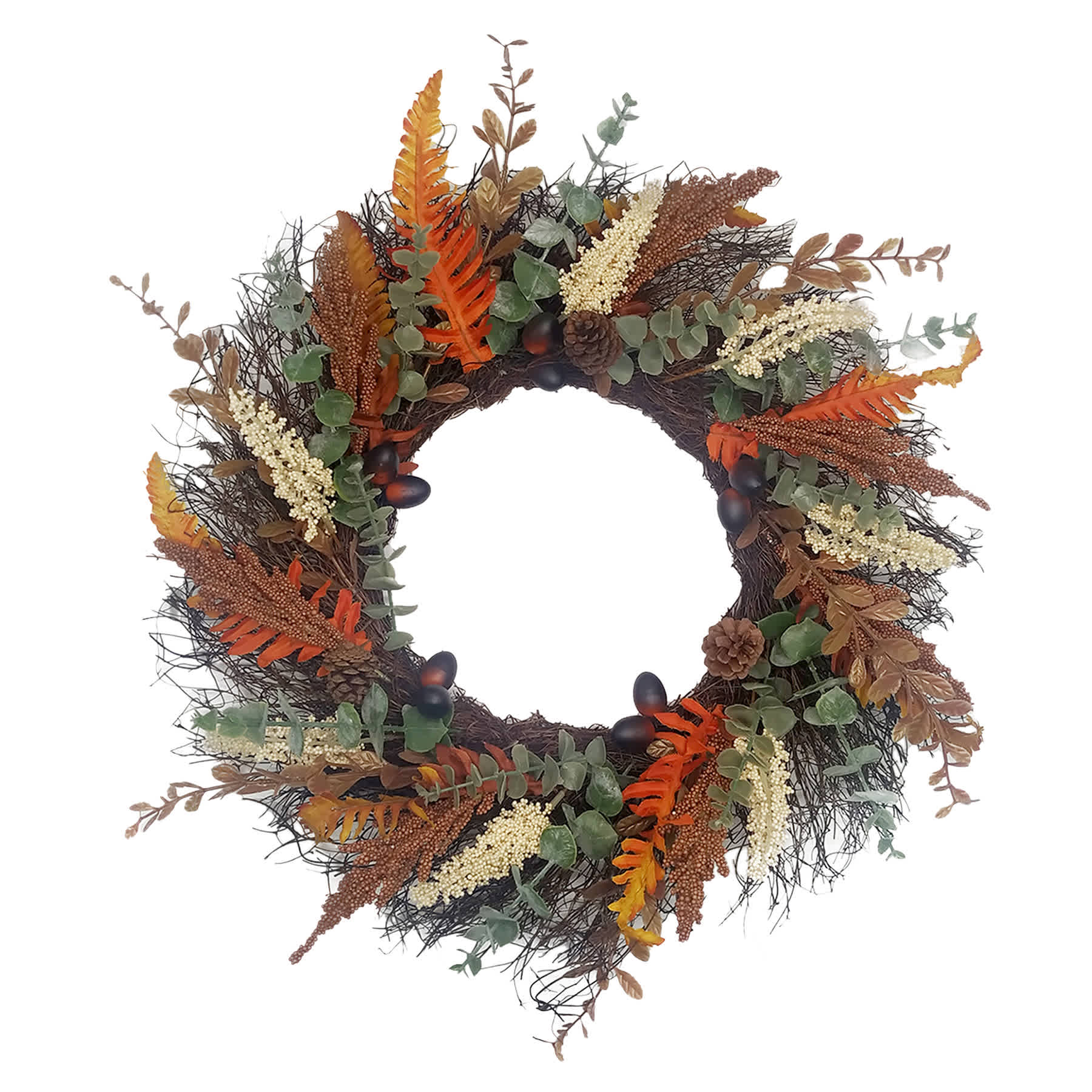 Fall Heather & Eucalyptus Wreath, 24"
