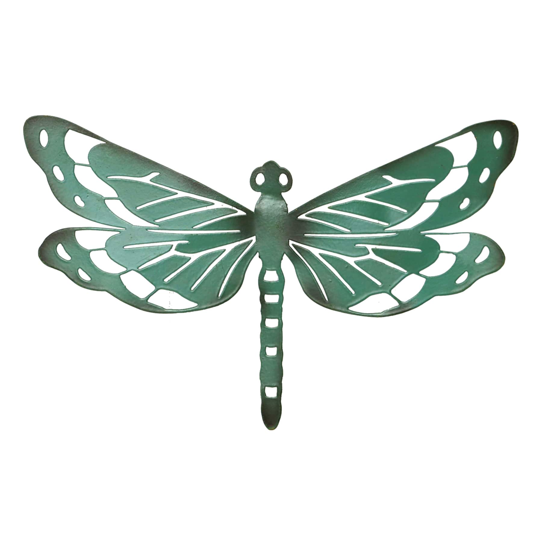 Honeybloom Dragonfly Green Pot Outdoor Hanger, 5"