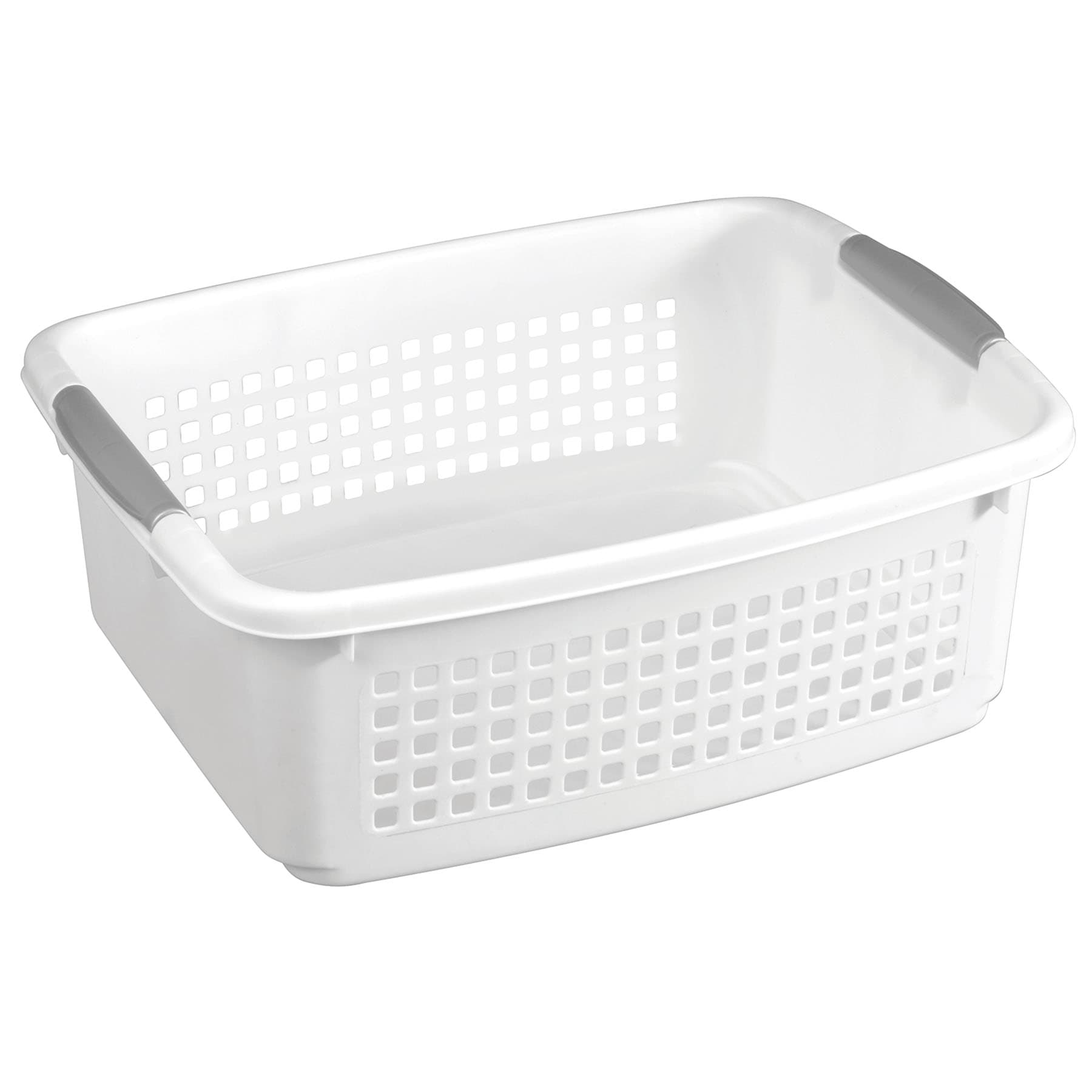White Stacking Storage Bin, 19.5"