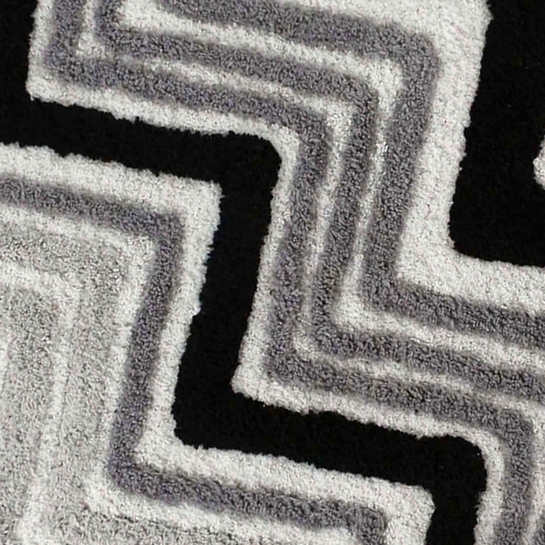 Neutrals Chevron Tufted Bath Rug, 20x30