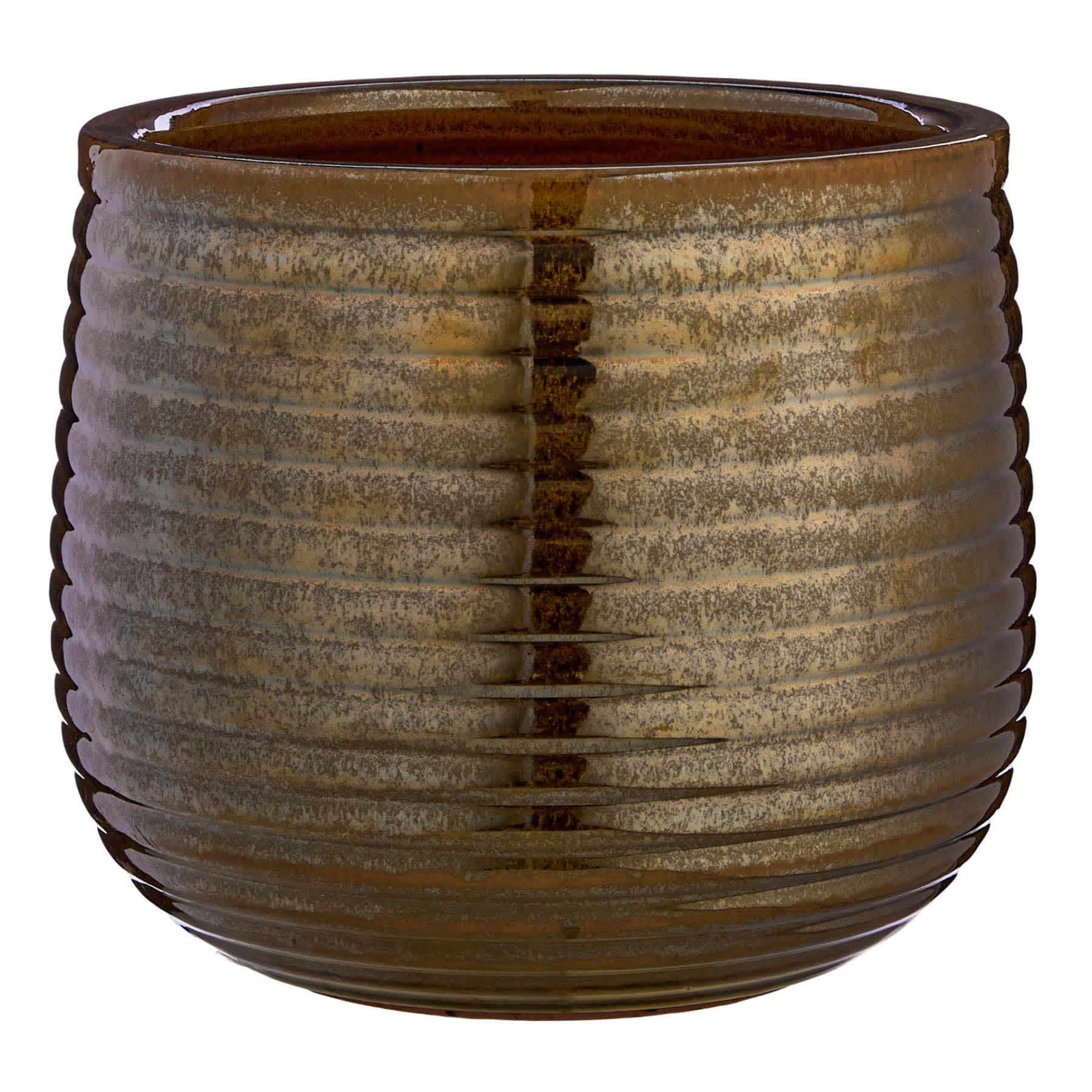 Shine Brown Outdoor Planter, Small