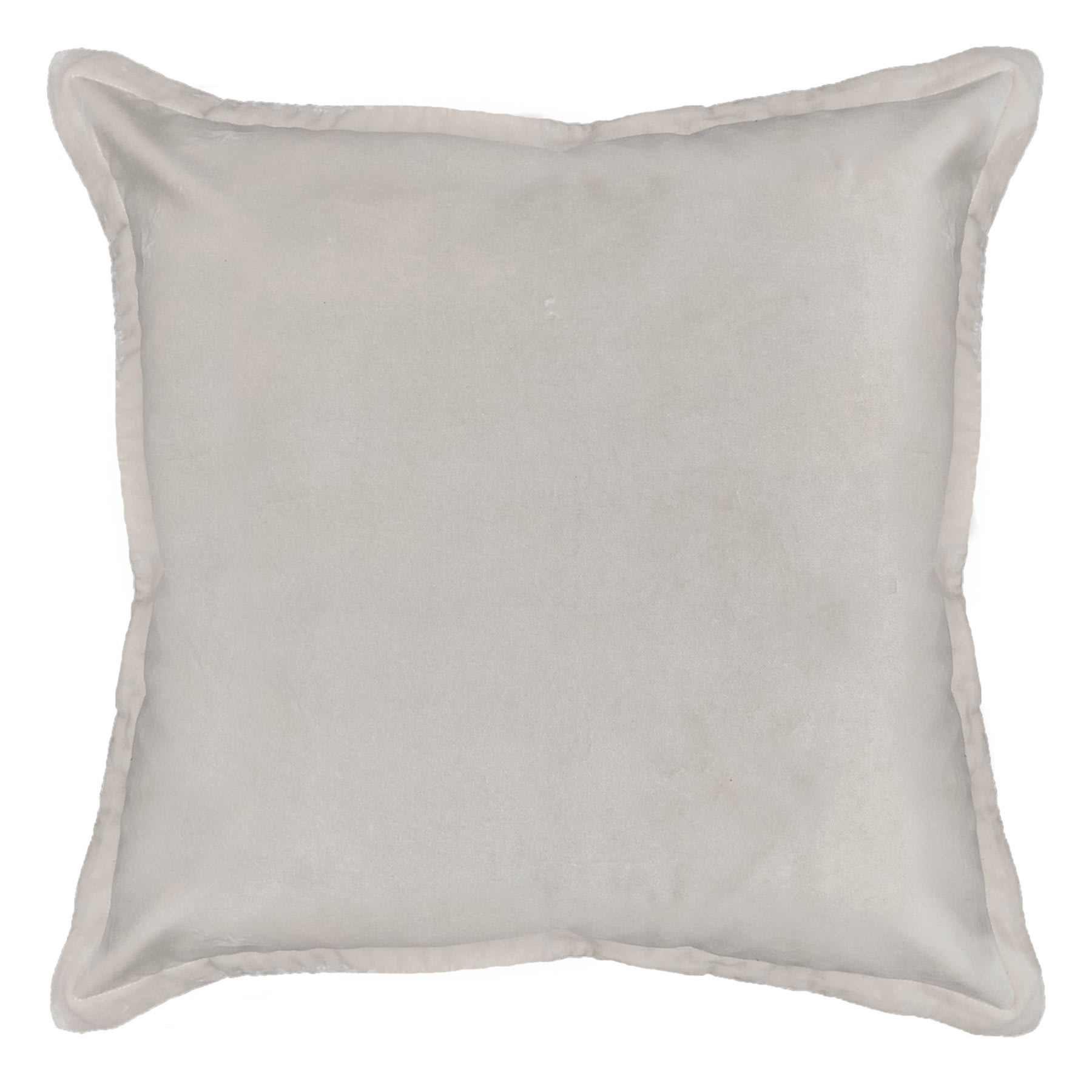 Providence Cream Cotton Velvet Euro Throw Pillow, 24"