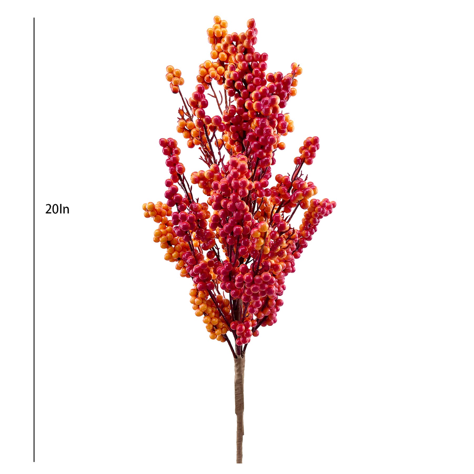 Orange Berries Bush, 20"