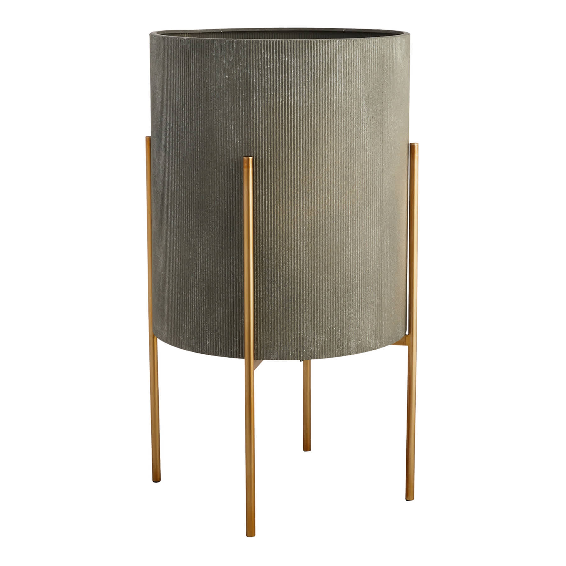 Elliot Grey Metal Planter Stand, Extra Large