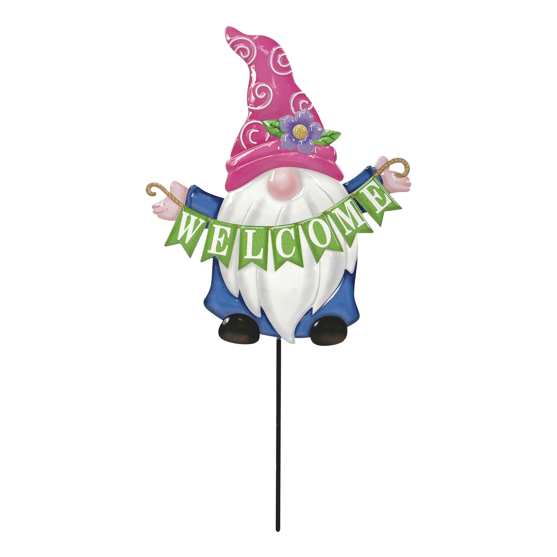Welcome Gnome Yard Pick, 11.5"