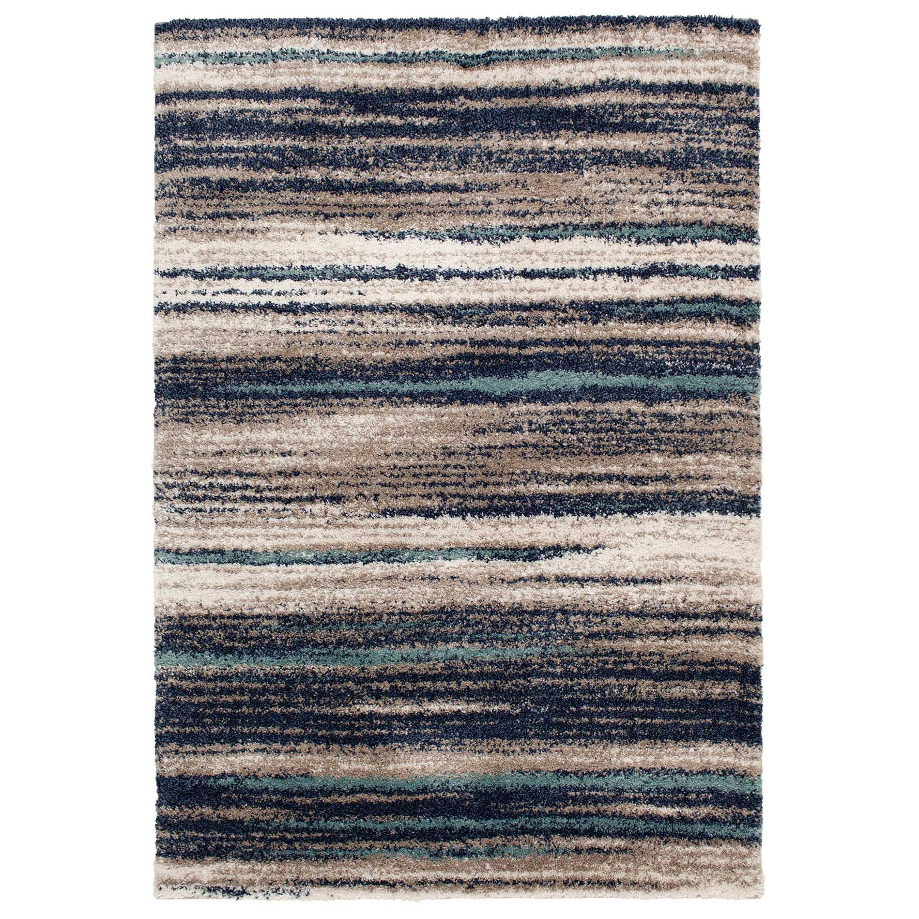 (C155) Dunkerton Multicolor Woven Shag Area Rug, 5x7