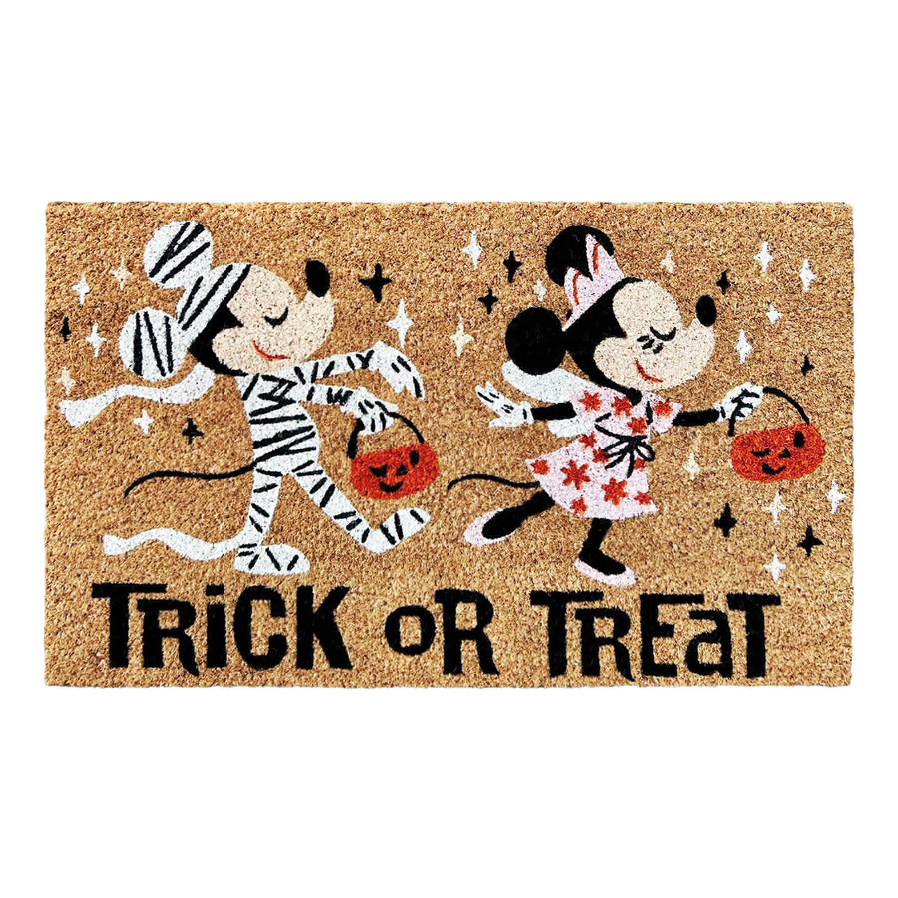 Mickey & Minnie Trick or Treat Coir Mat, 18x30