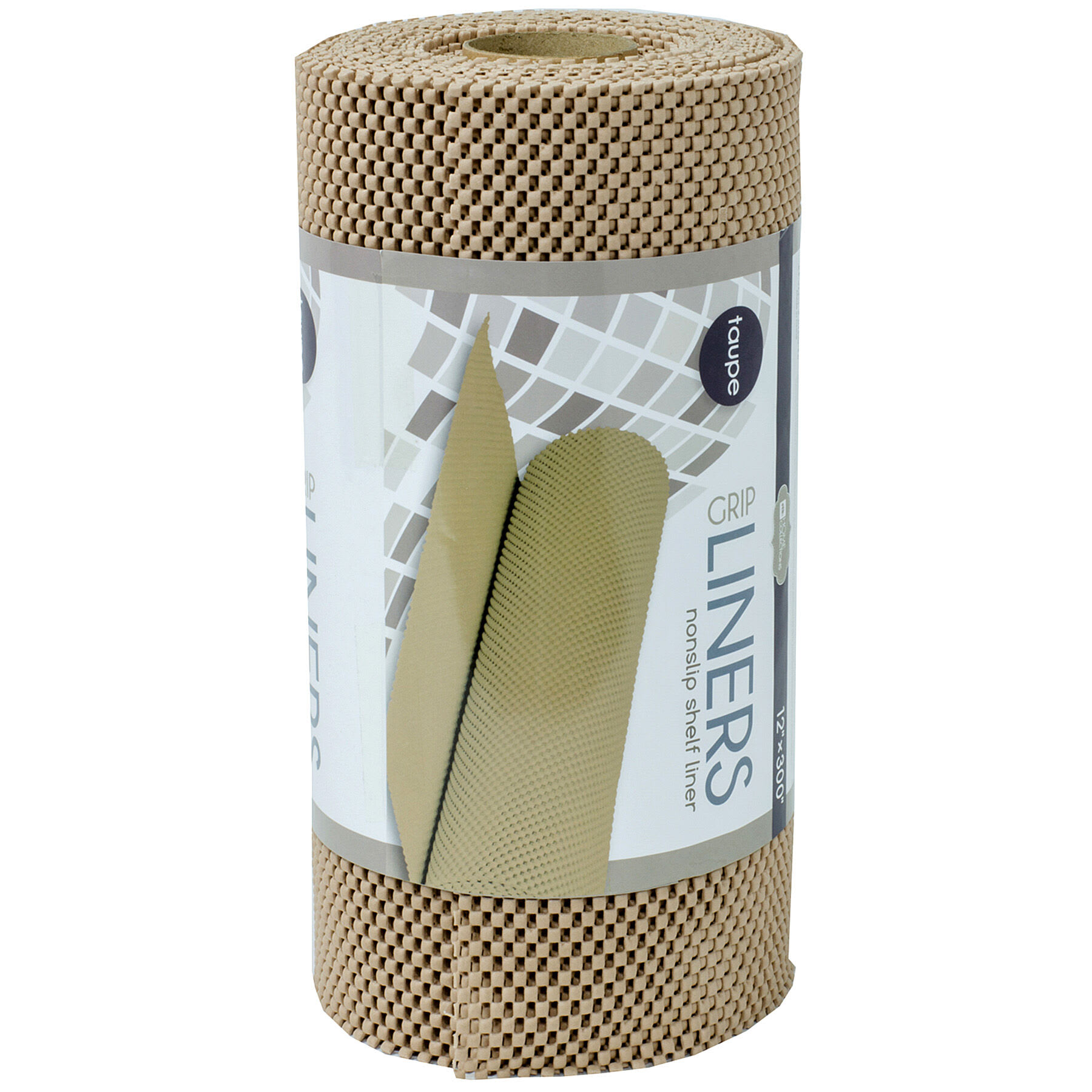 Grip Liners Taupe Non-Slip Shelf Liner, 12x300