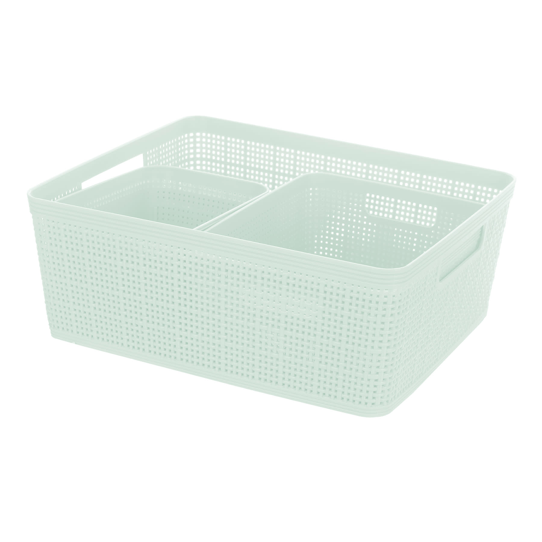 Set of 5 Mint Storage Basket, 31.3l/4l/11.5l