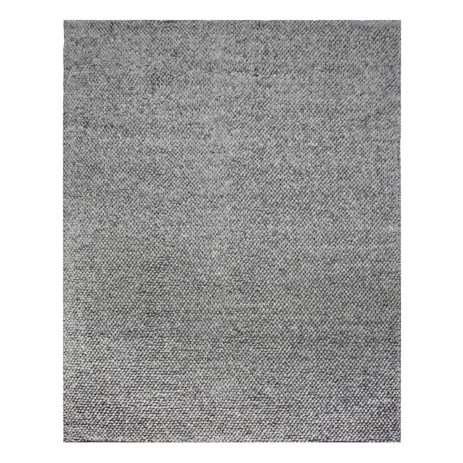 (B771) Crosby St. Gravel Grey Textured Area Rug, 8x10