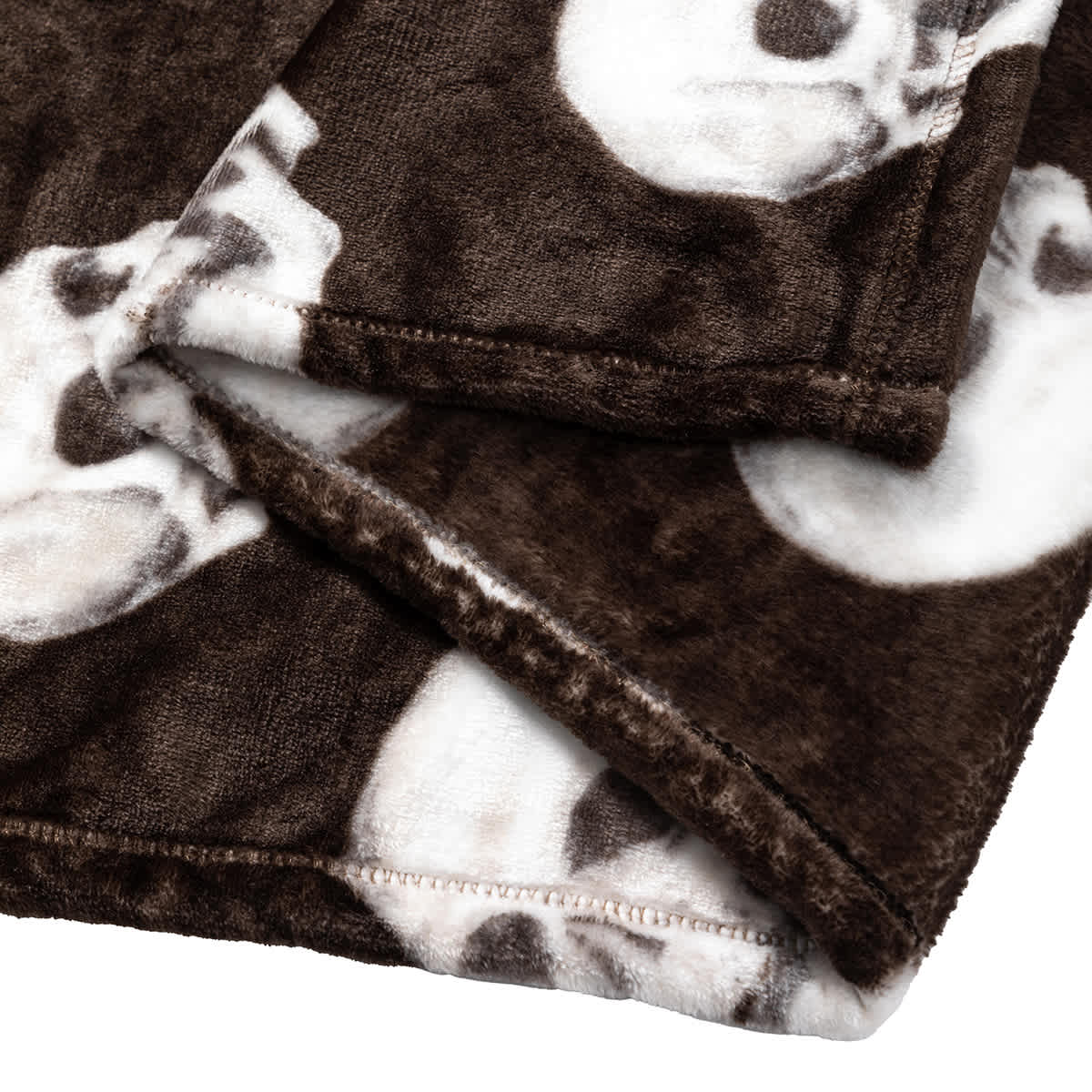 Midnight Shadows Skull Plush Throw Blanket, 50x60