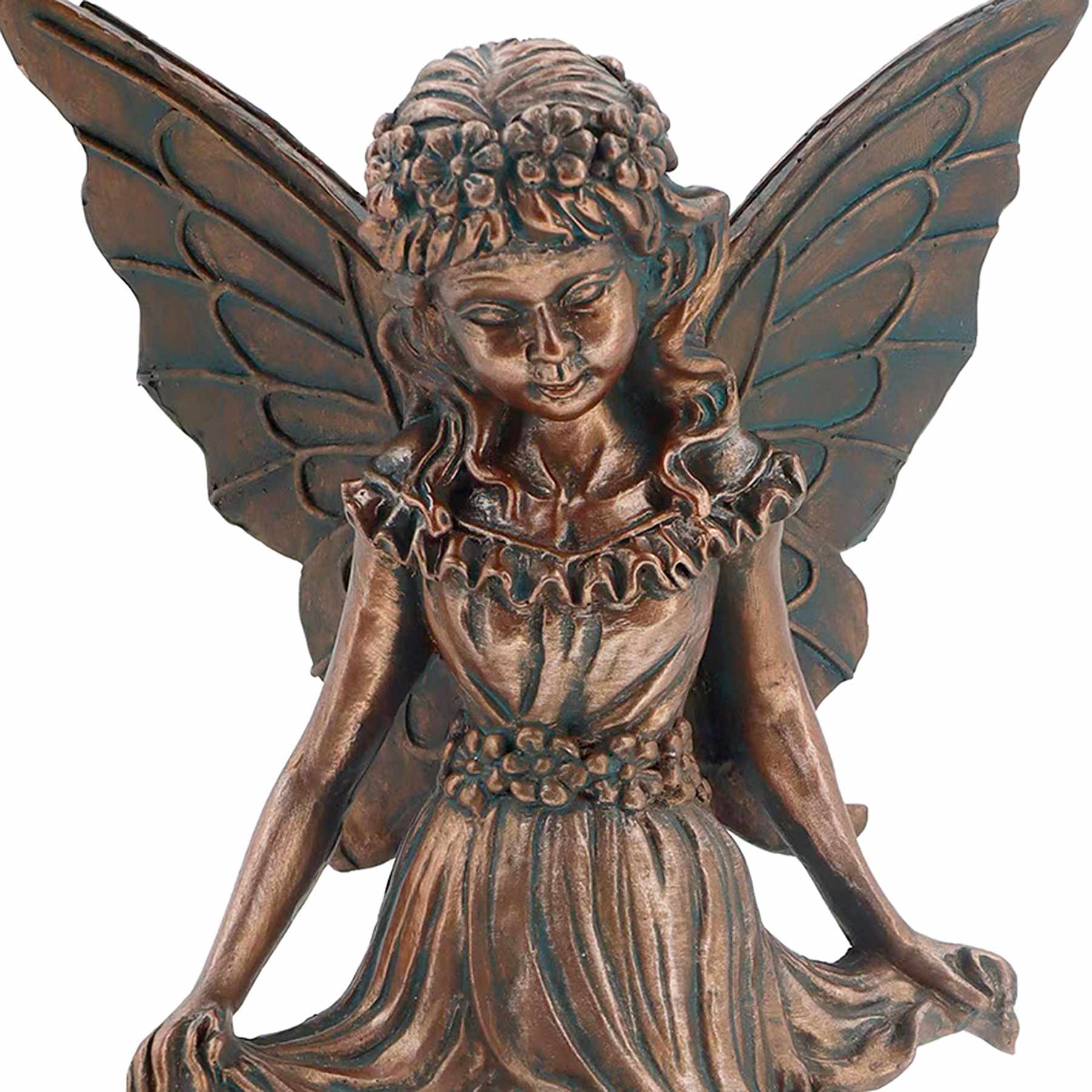 Standing Fairy Outdoor Garden Statue, 10"