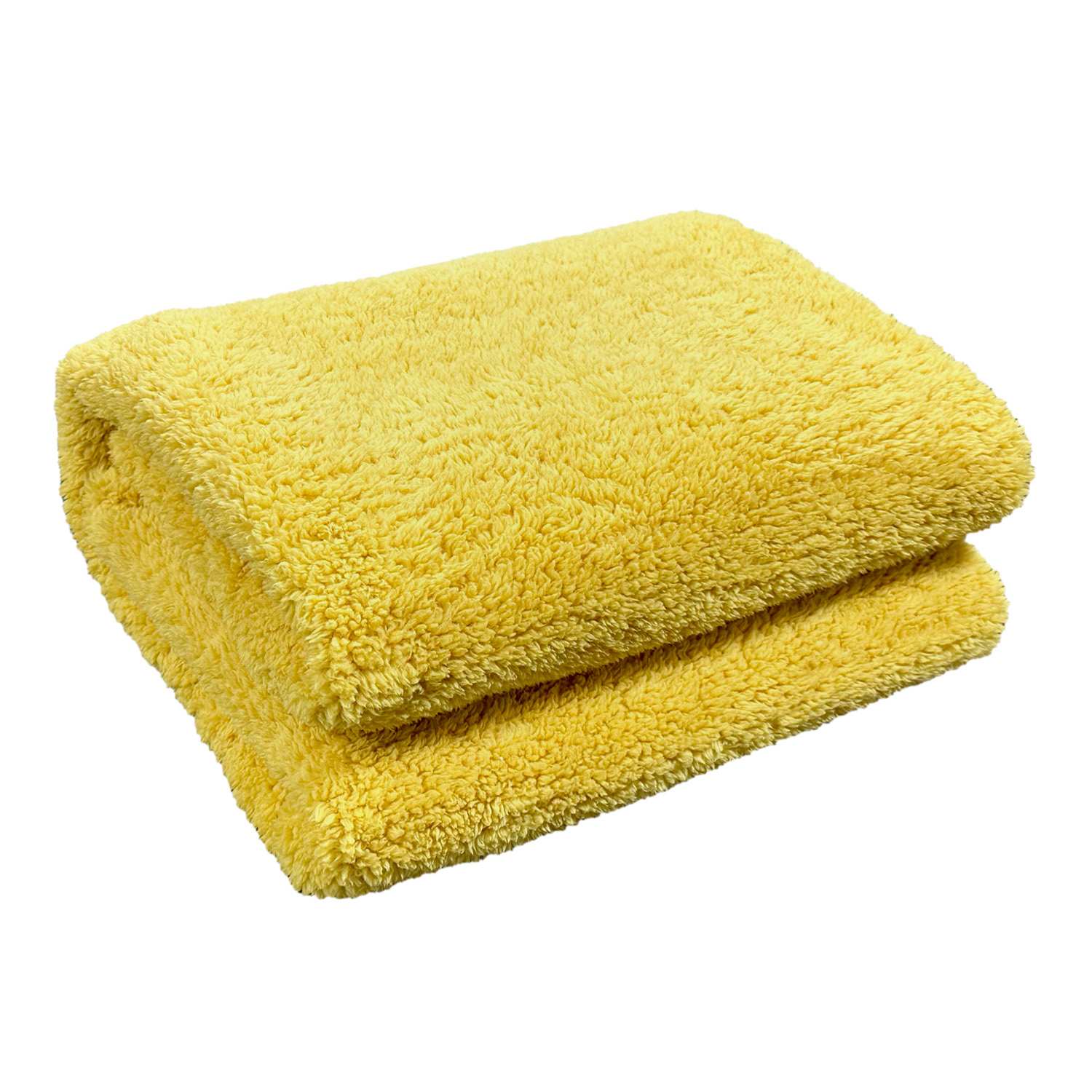 Yellow Sherpa Throw Blanket, 50x60