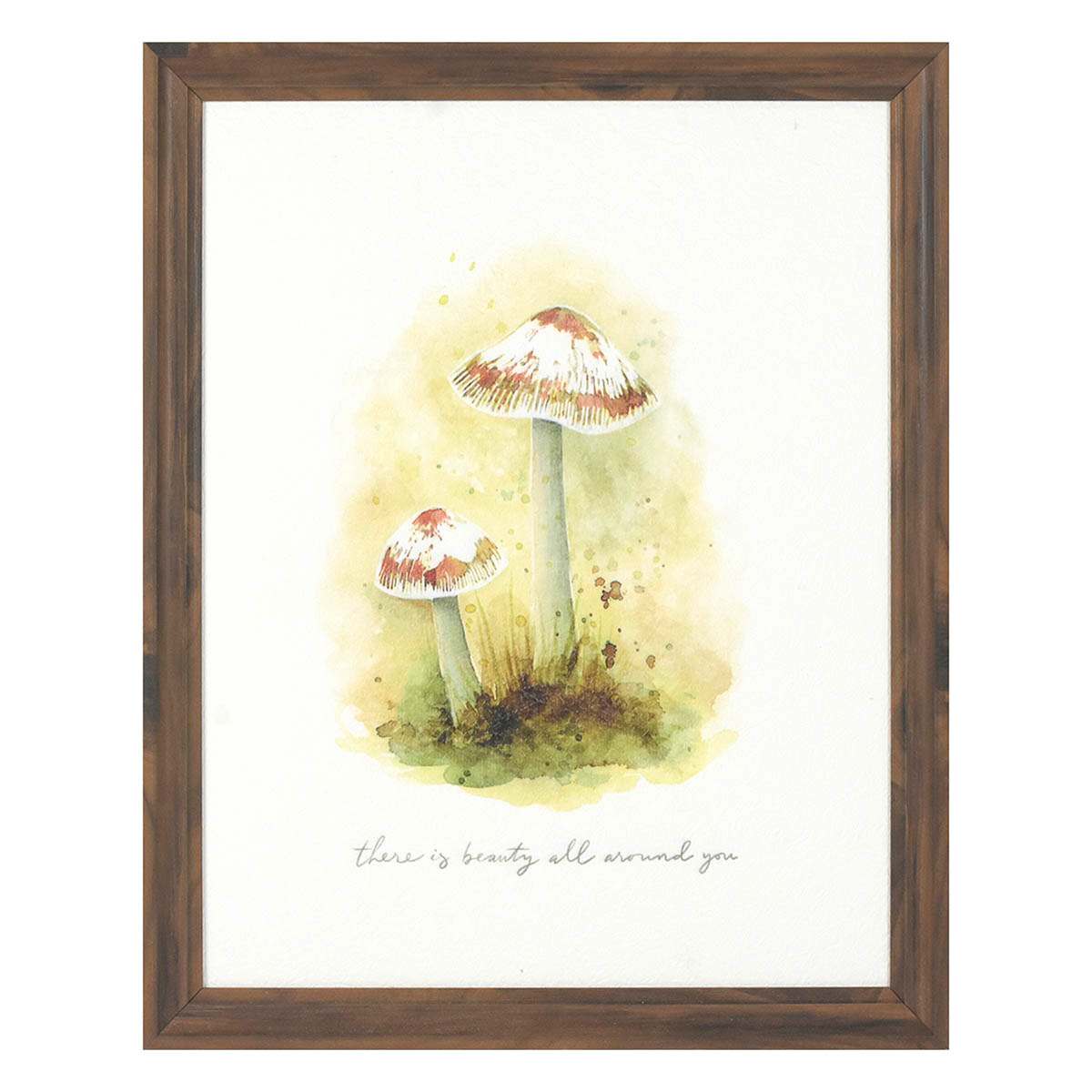 Honeybloom Framed Mushroom Print Wall Art, 13x16