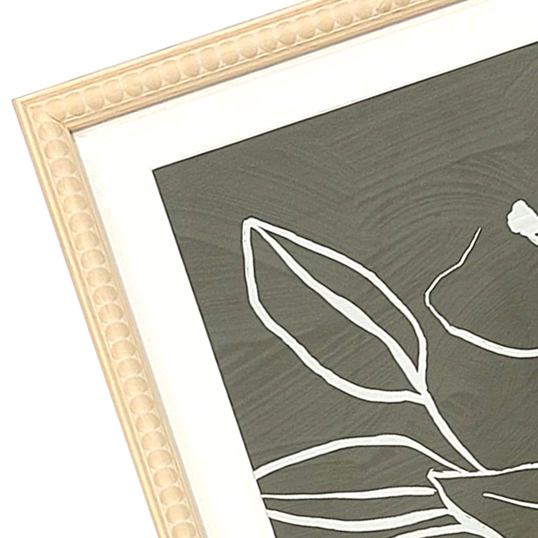Soul Searcher Glass Framed Floral Sketch Wall Art, 25x31