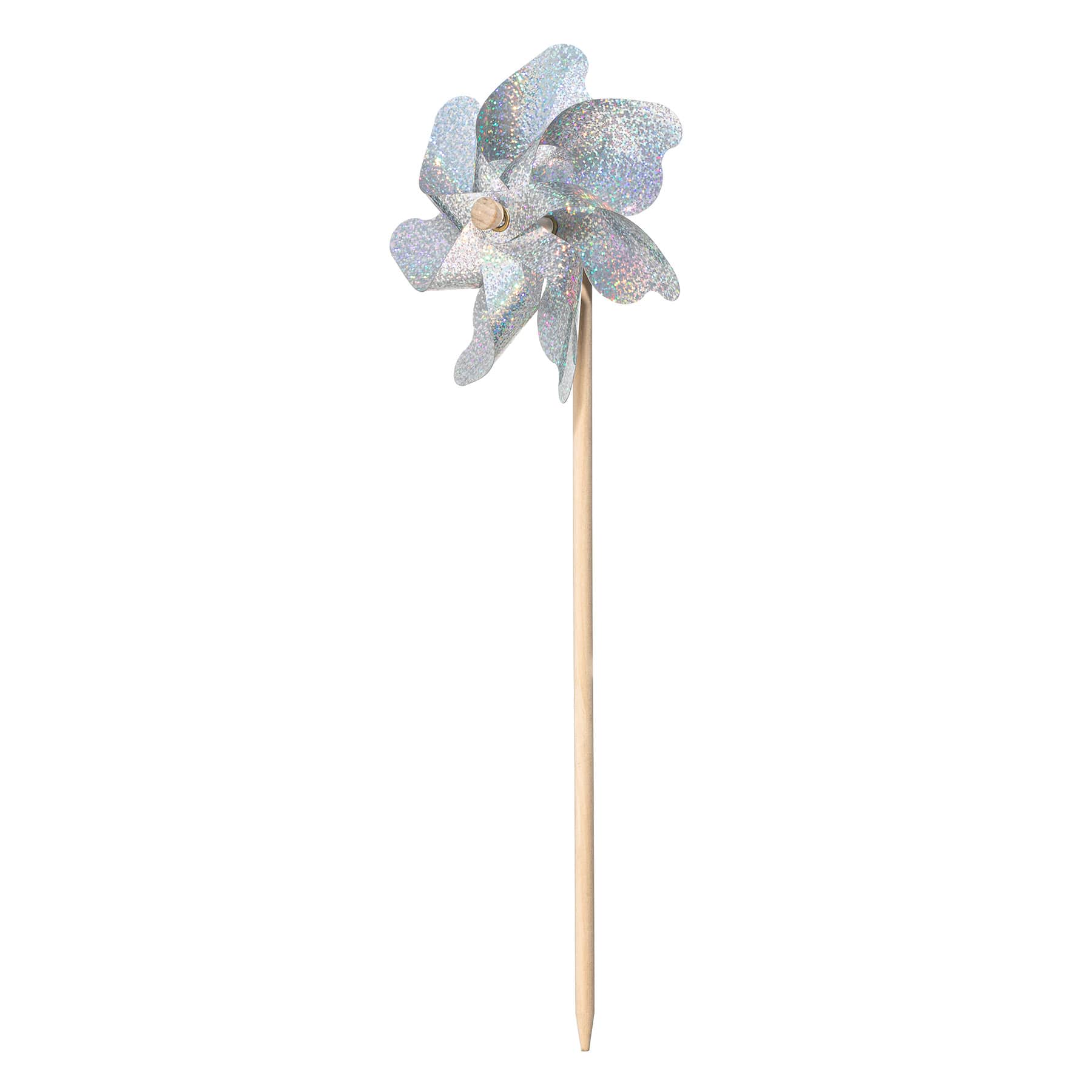 Sunny Club Silver Holographic Whirligig, 19"