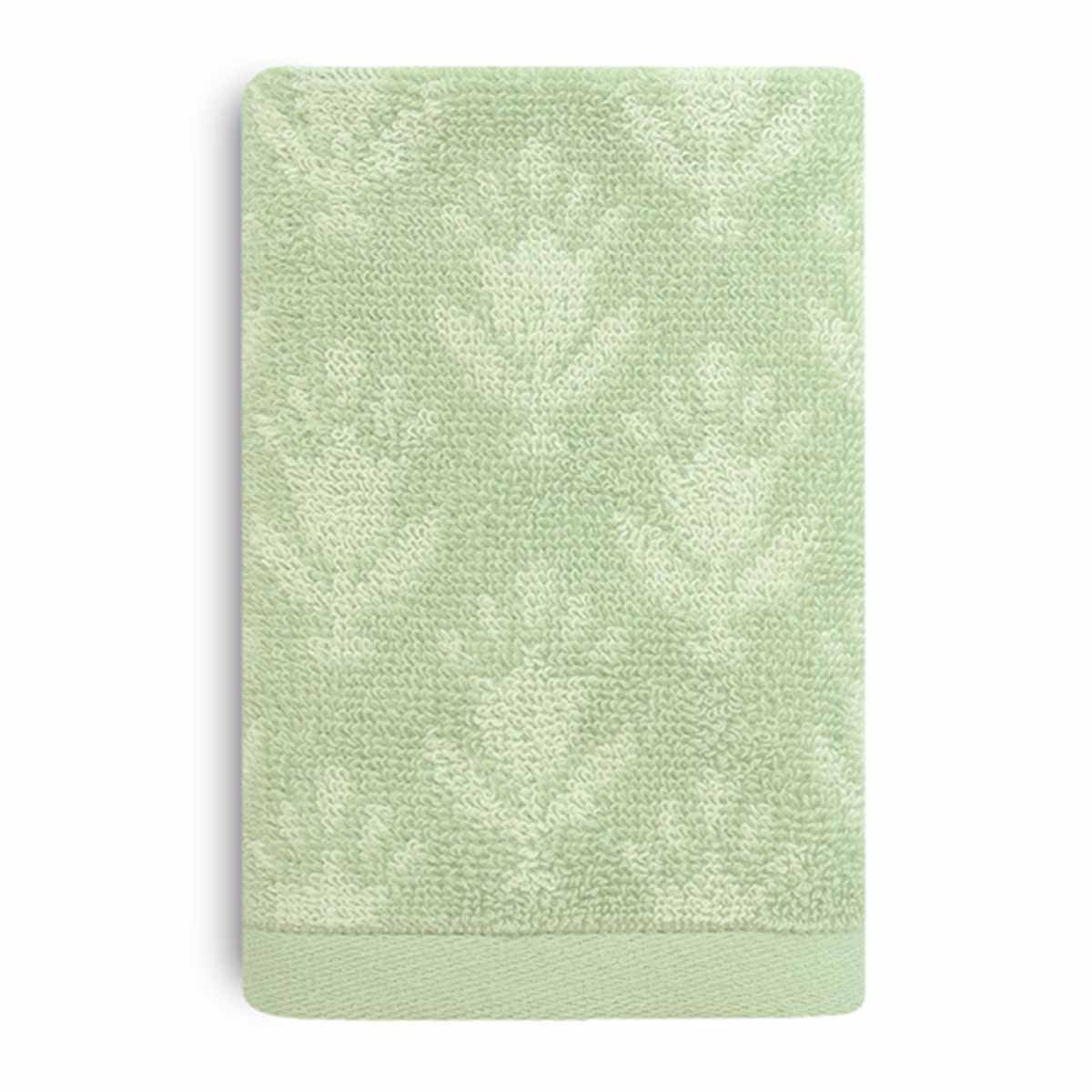 Honeybloom Plush Performance Sage Patterned Cotton Washcloth, 13"