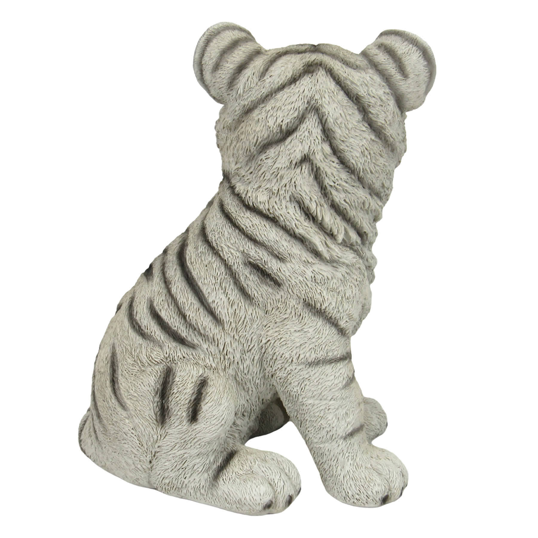 Found & Fable White Tiger Cub Outdoor Garden Statue, 10"
