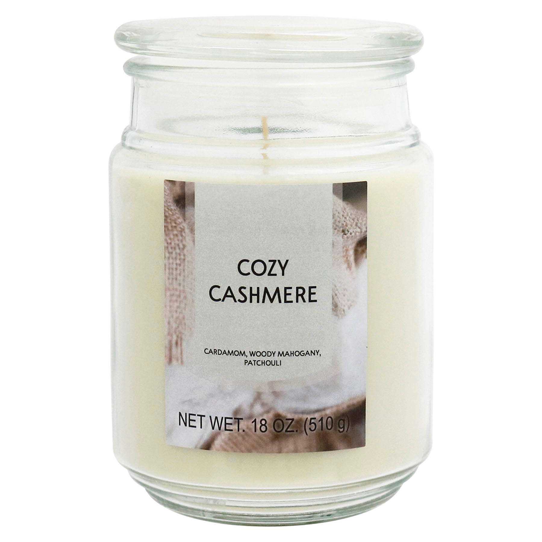 Cozy Cashmere Scented Jar Candle, 18oz