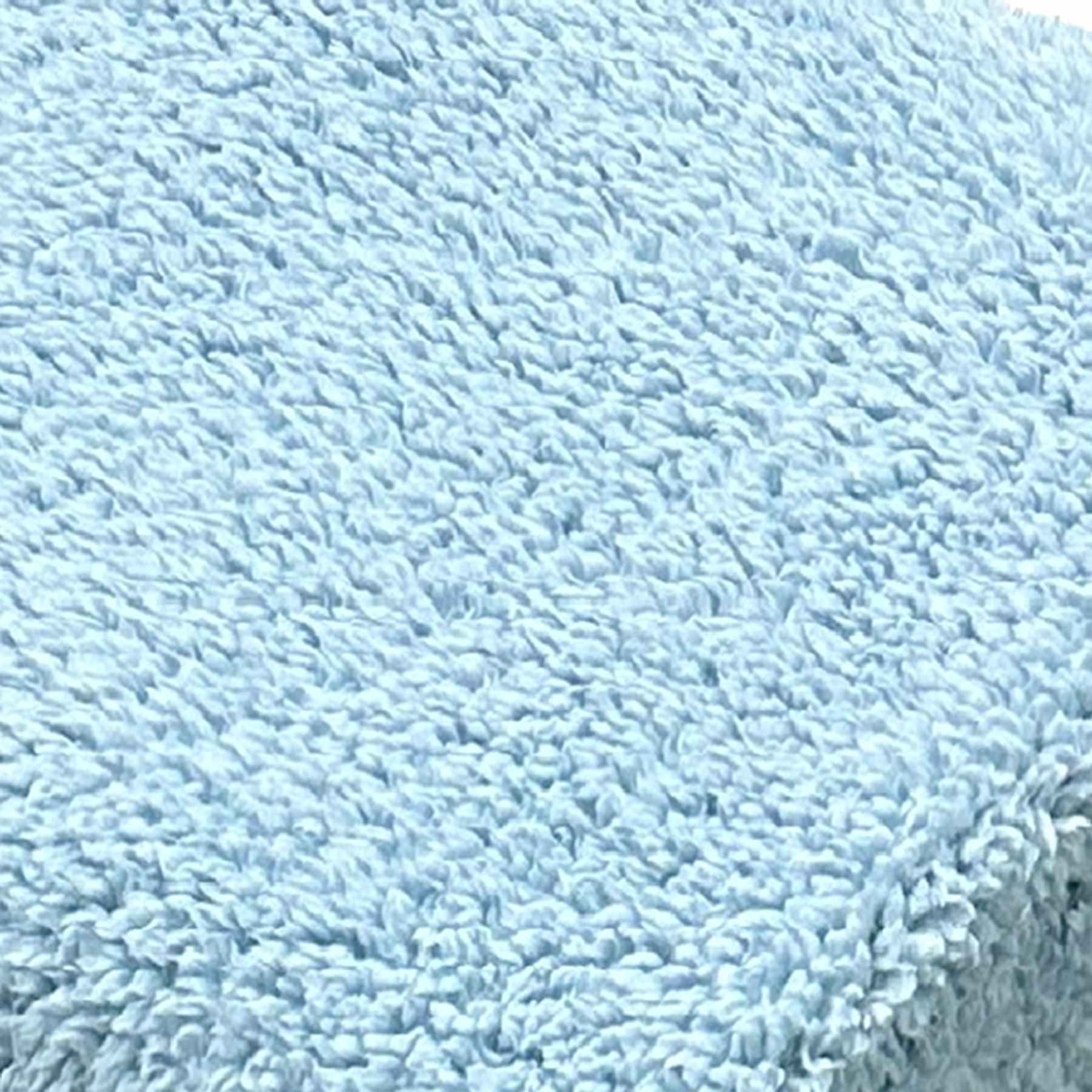 Honeybloom Light Blue Sherpa Throw Blanket, 50x60