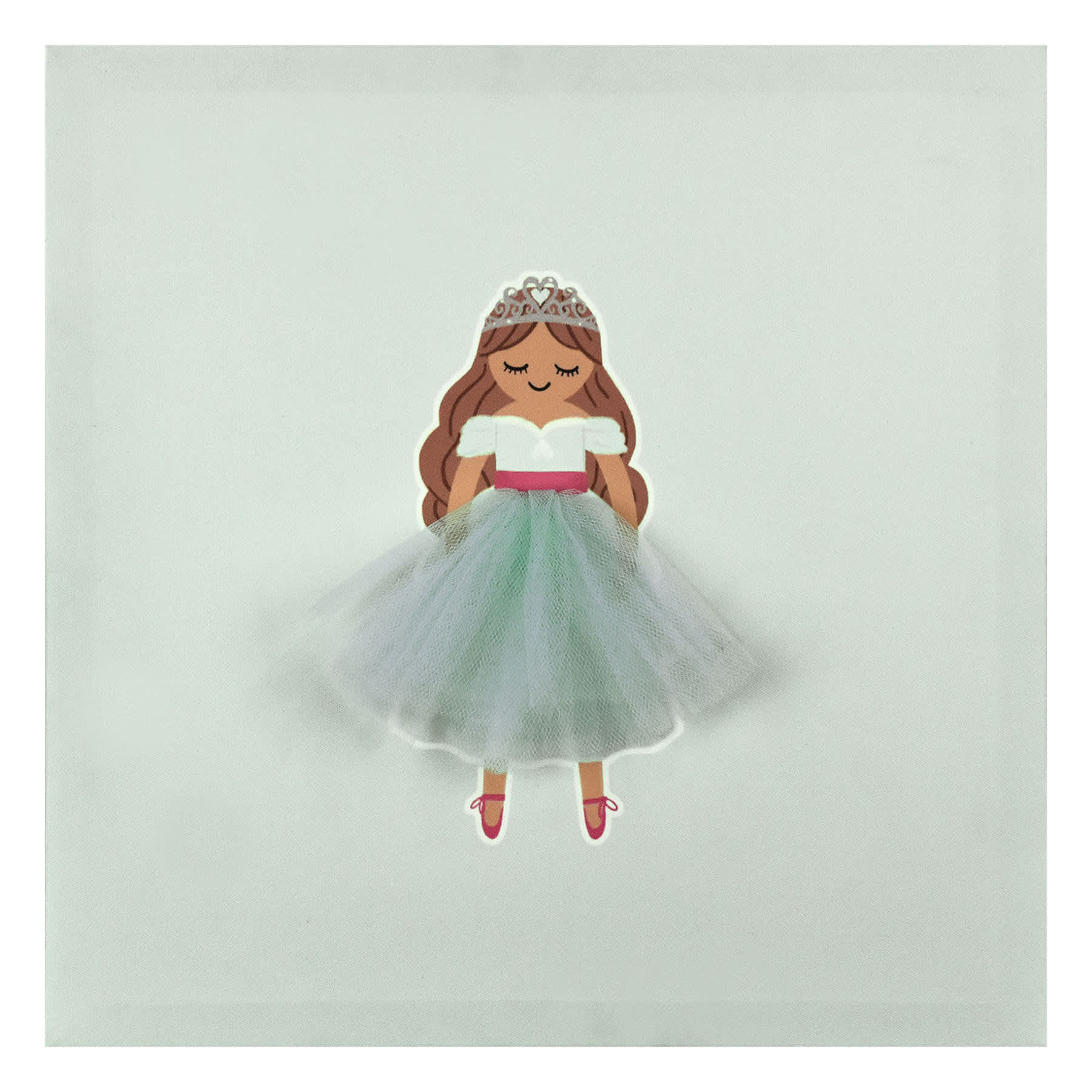 Tiny Dreamers Blue Princess Canvas Wall Art, 12"