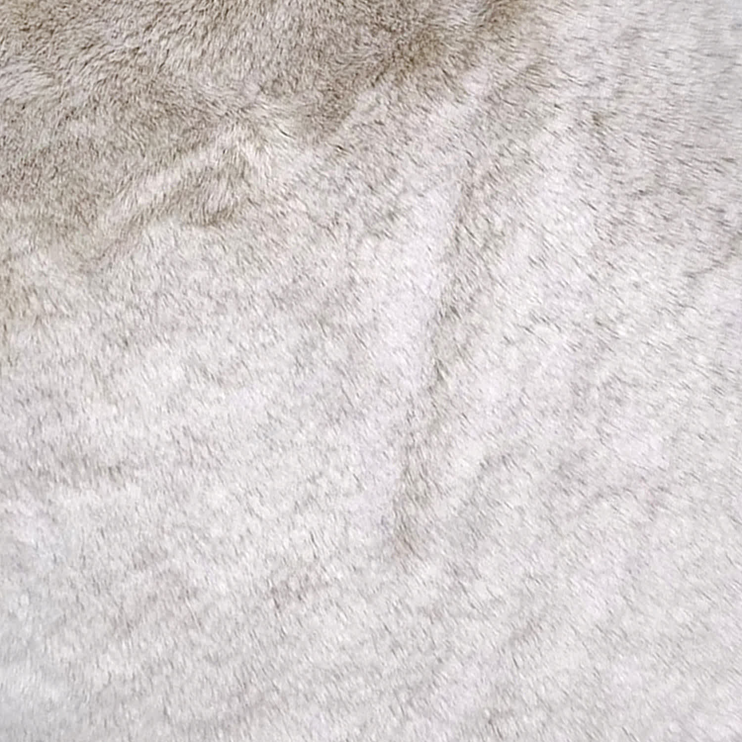 Ivory Luxury Chinchilla Faux Fur Euro Throw Pillow, 24"