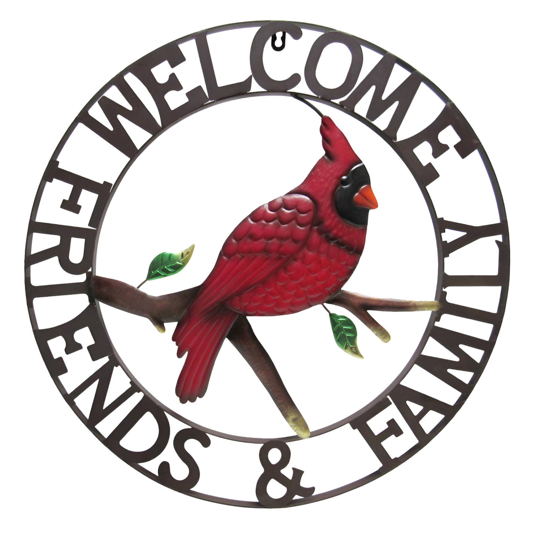 Red Cardinal Metal Outdoor Wall Decor, 22"