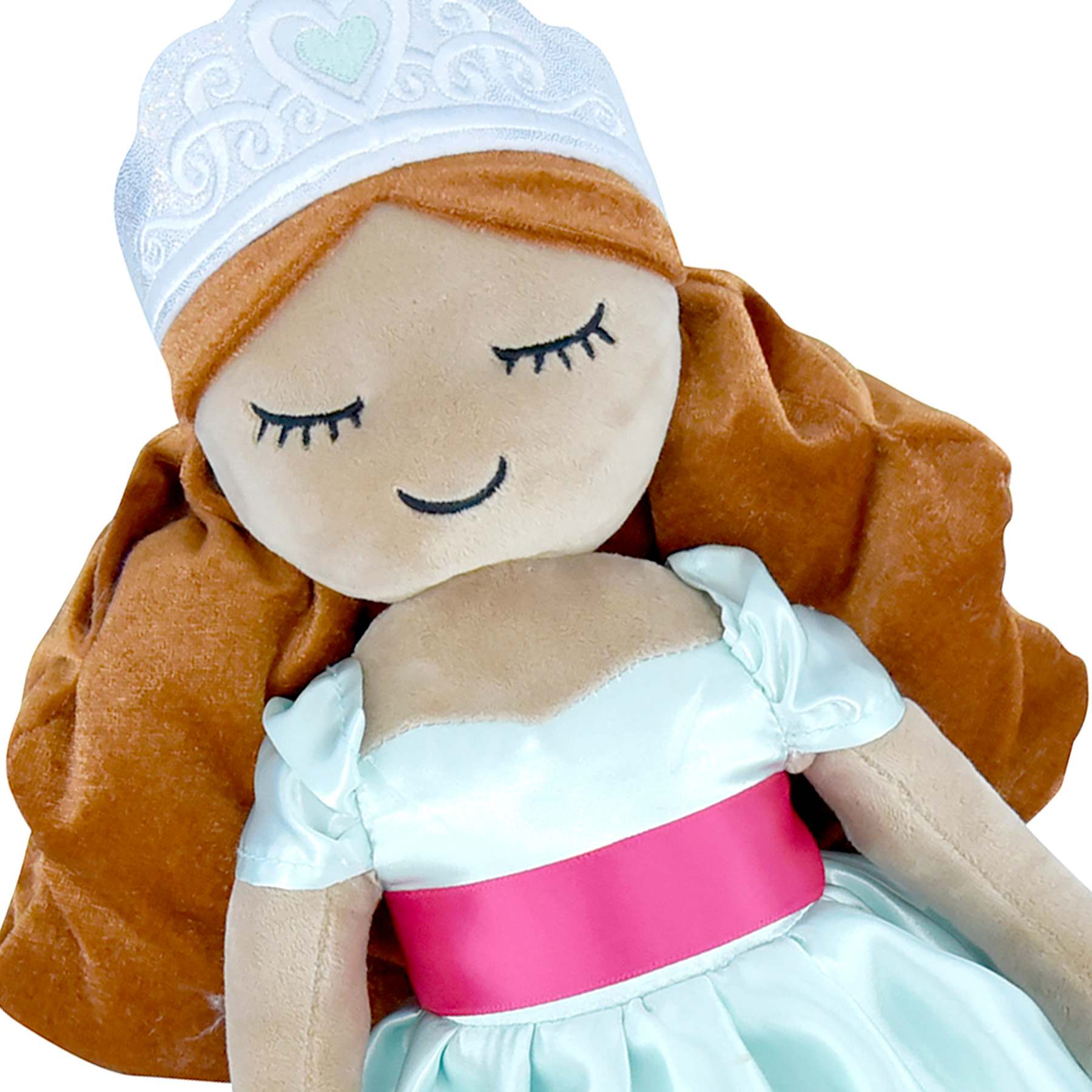 Tiny Dreamers Blue Dress Princess Pillow, 19"