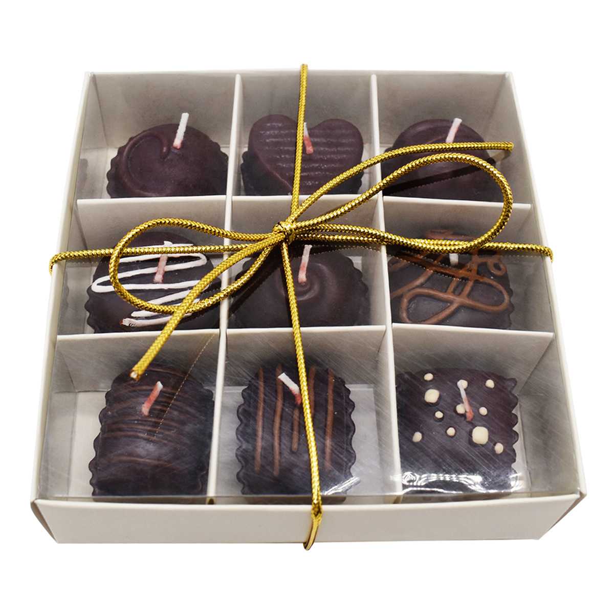 9-Pack Chocolate Gift Candle