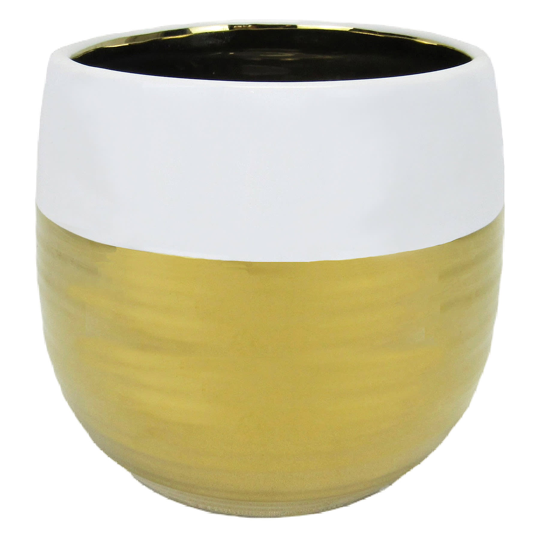 Crosby St. Indoor Silver & White Planter, 6"