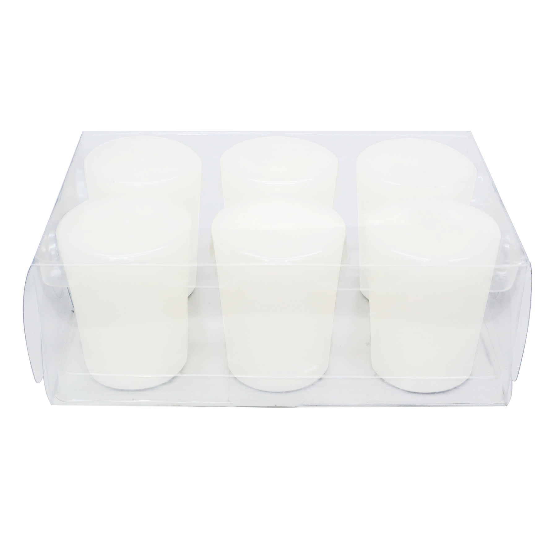 Willow Crossley 6-Pack White Unscented Votive Candles