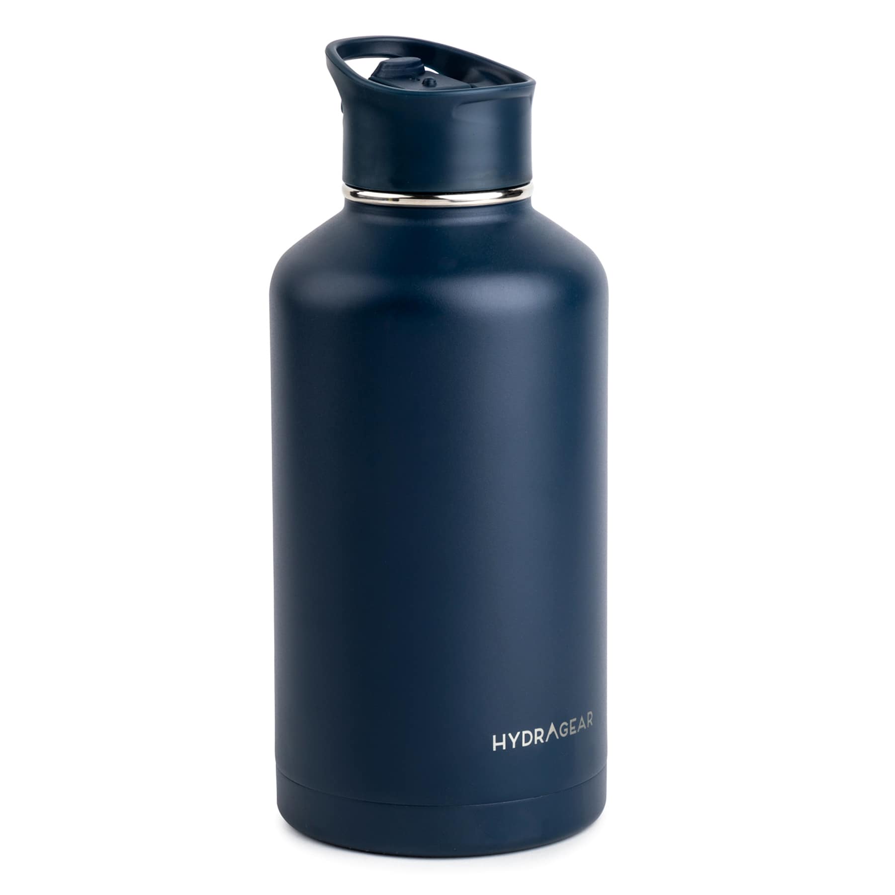 Hydragear Navy Blue Powder-Coated Timber Bottle, 64oz