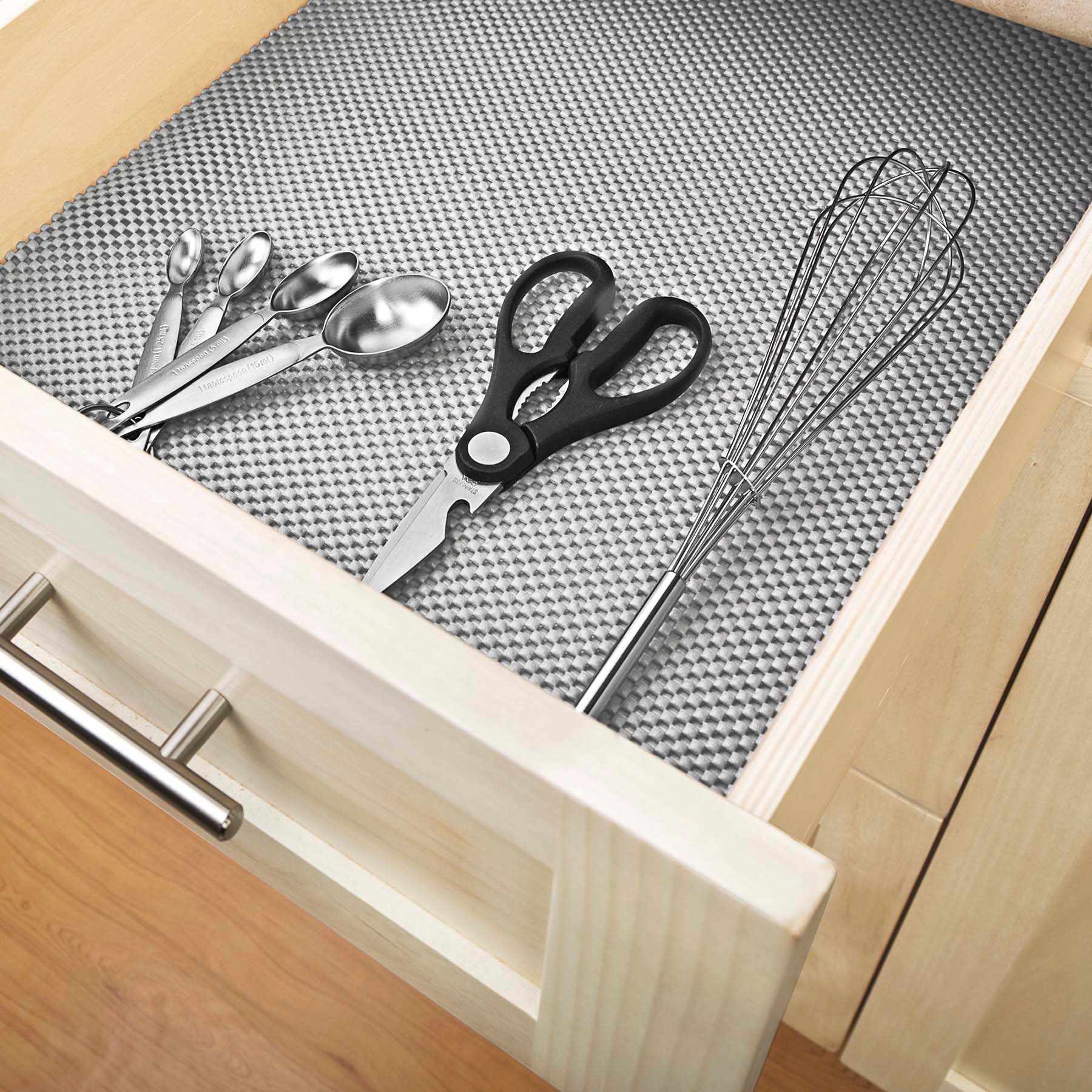 Premium Grip Shelf Liner, Grey