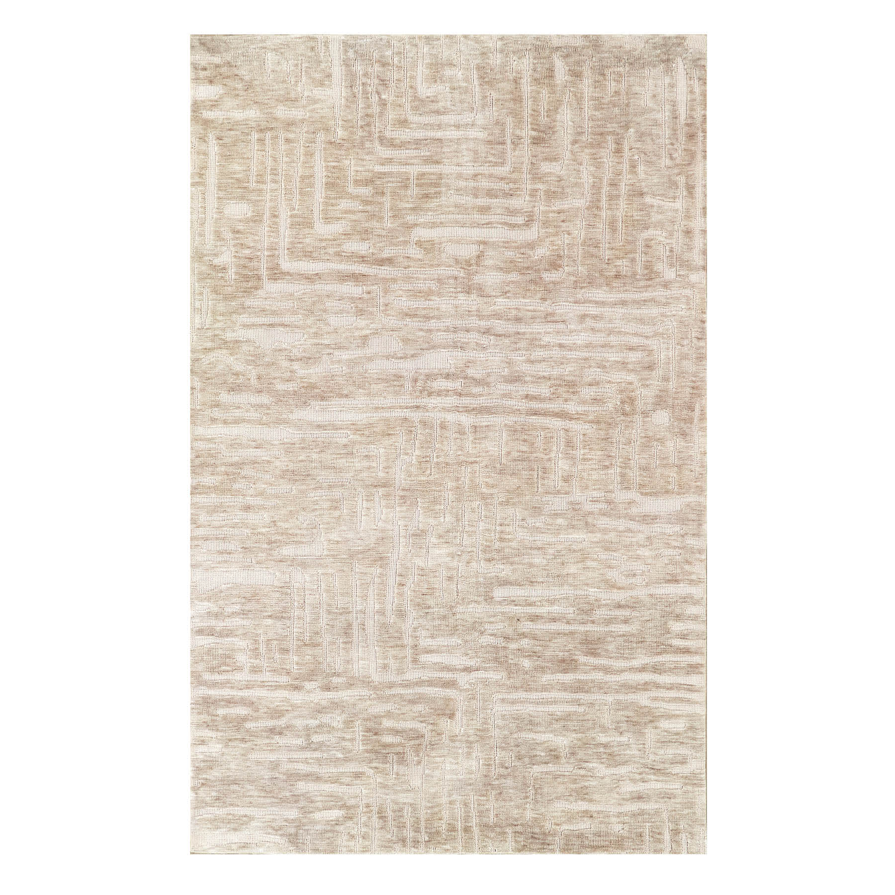 (A503) Crosby St. Stone Harbor Tan & Ivory Accent Rug, 3x5