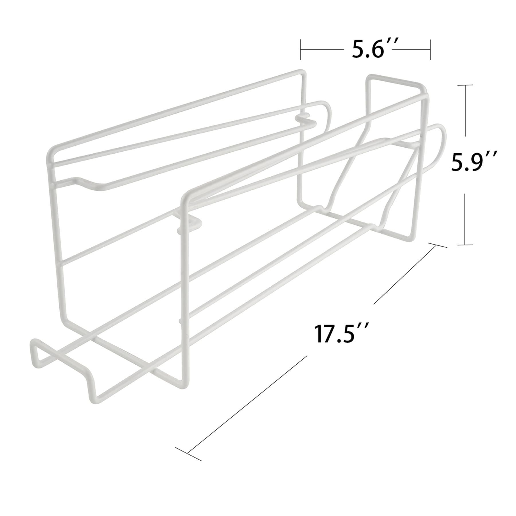 Wire Can Dispenser-White