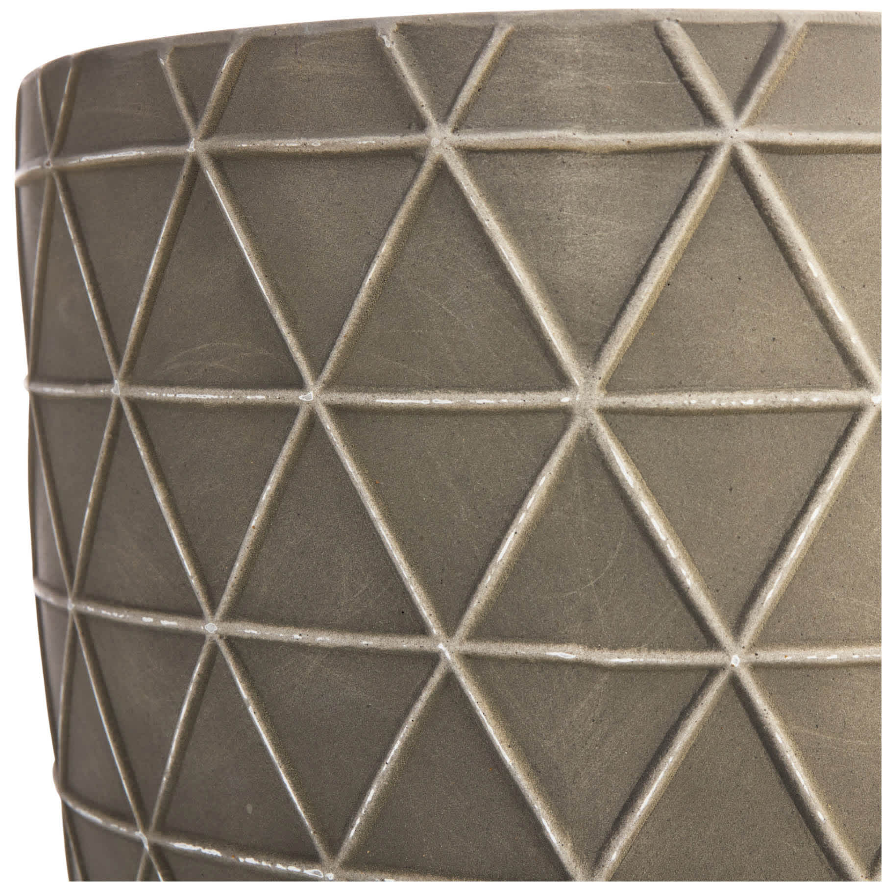 Grey Patterned Outdoor Planter, Small