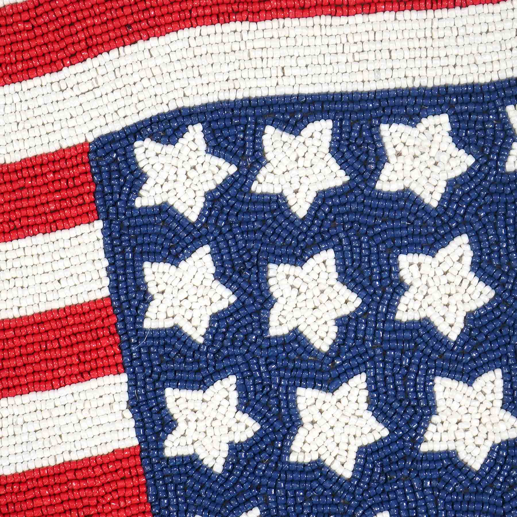 Providence Beaded Patriotic Flag Placemat, 14x16