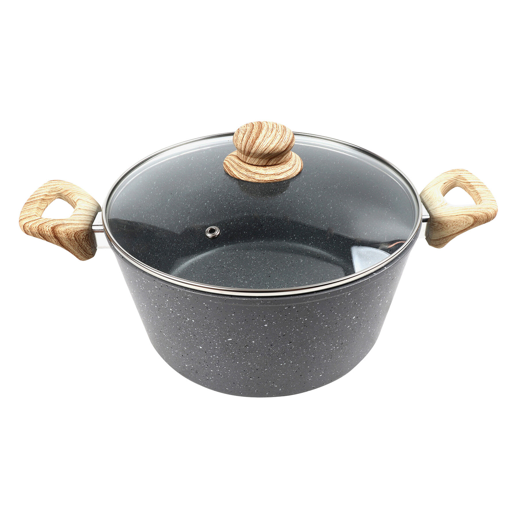 5-Quart Speckled Non-Stick Dutch Oven, Grey